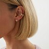 Позолоченные серьги из серебра с фианитами Miracle Miestilo