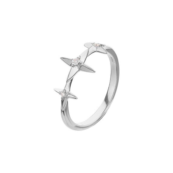 Серебряное кольцо со звездой Miestilo