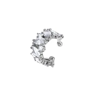 Серебряный кафф с фианитами Miestilo