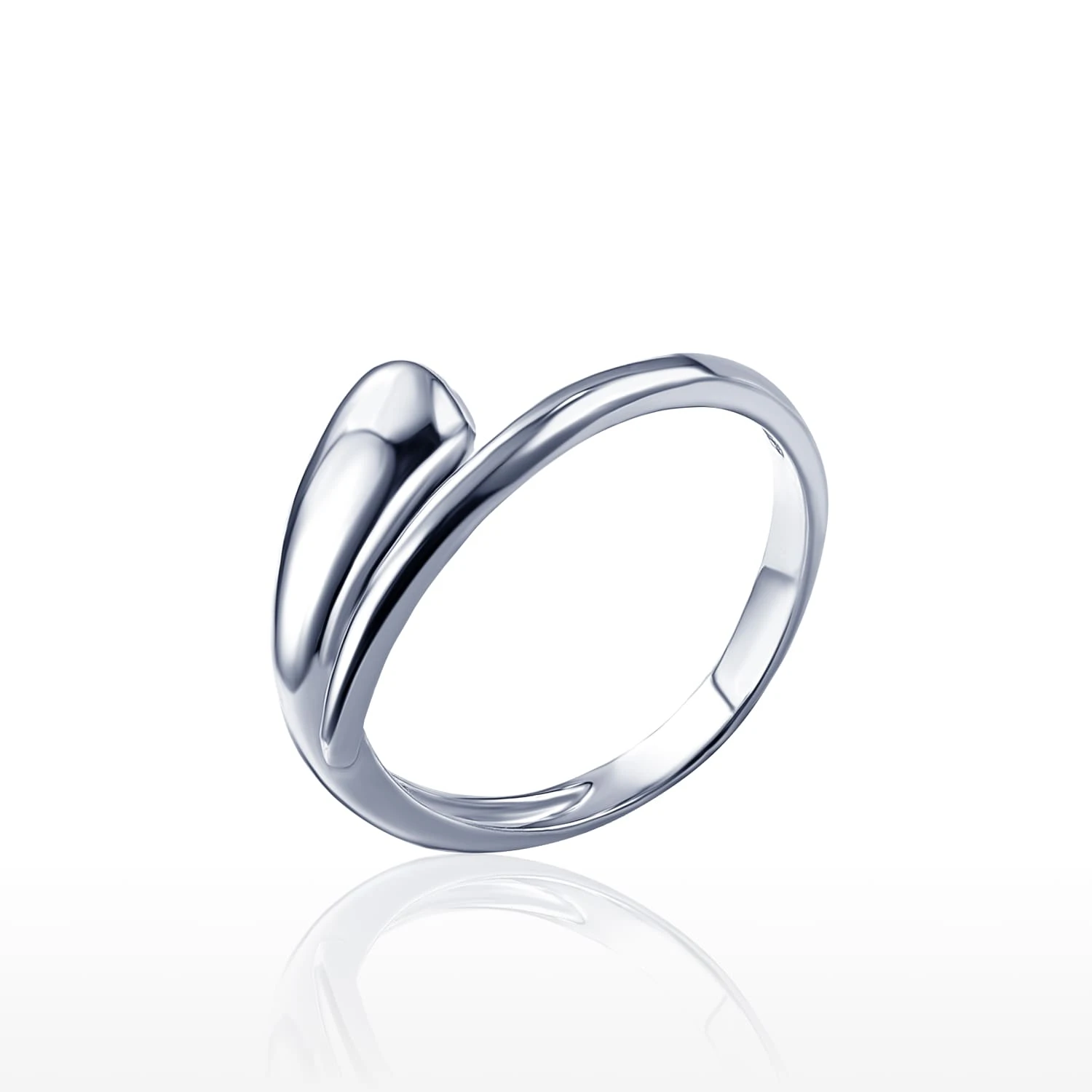 Объемное серебряное кольцо MIESTILO