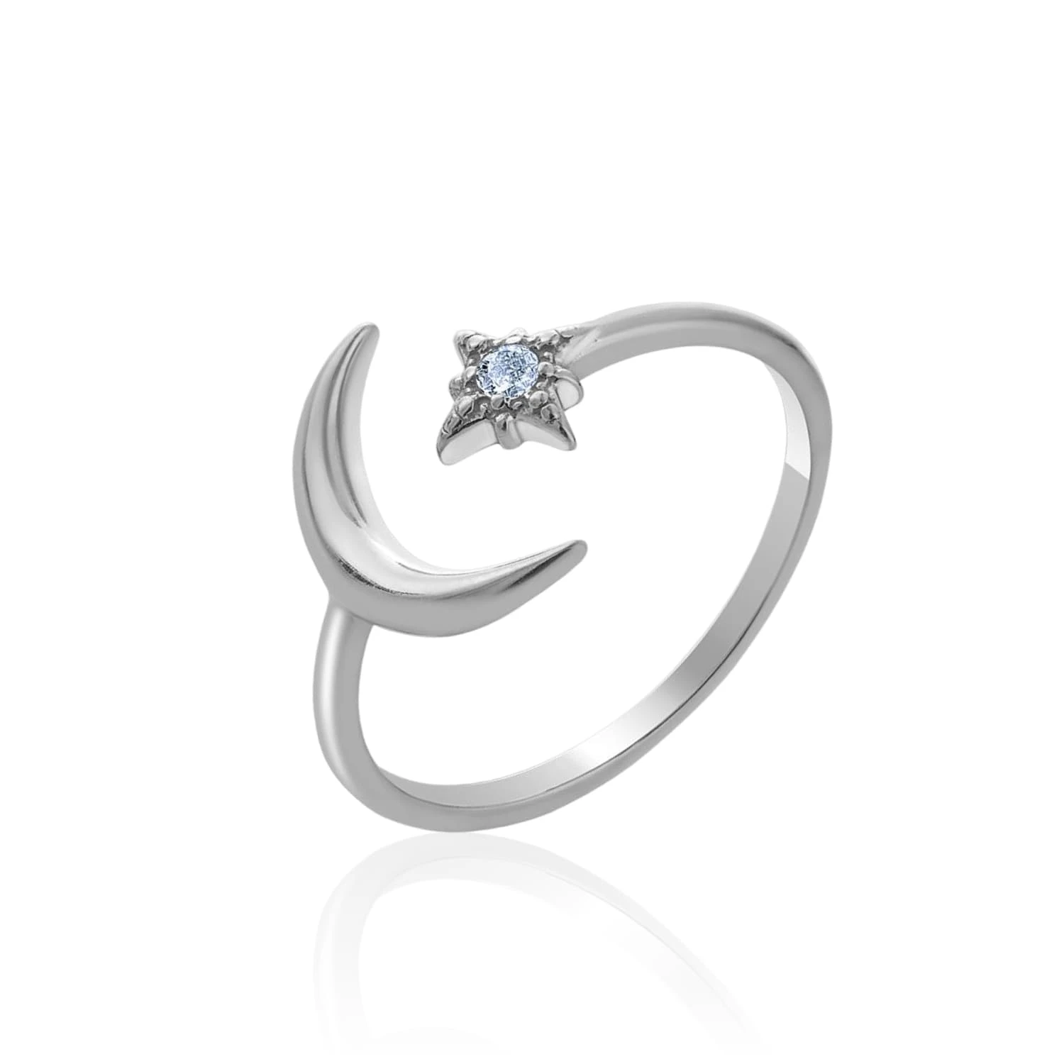 Серебряное кольцо регулируемое MIESTILO