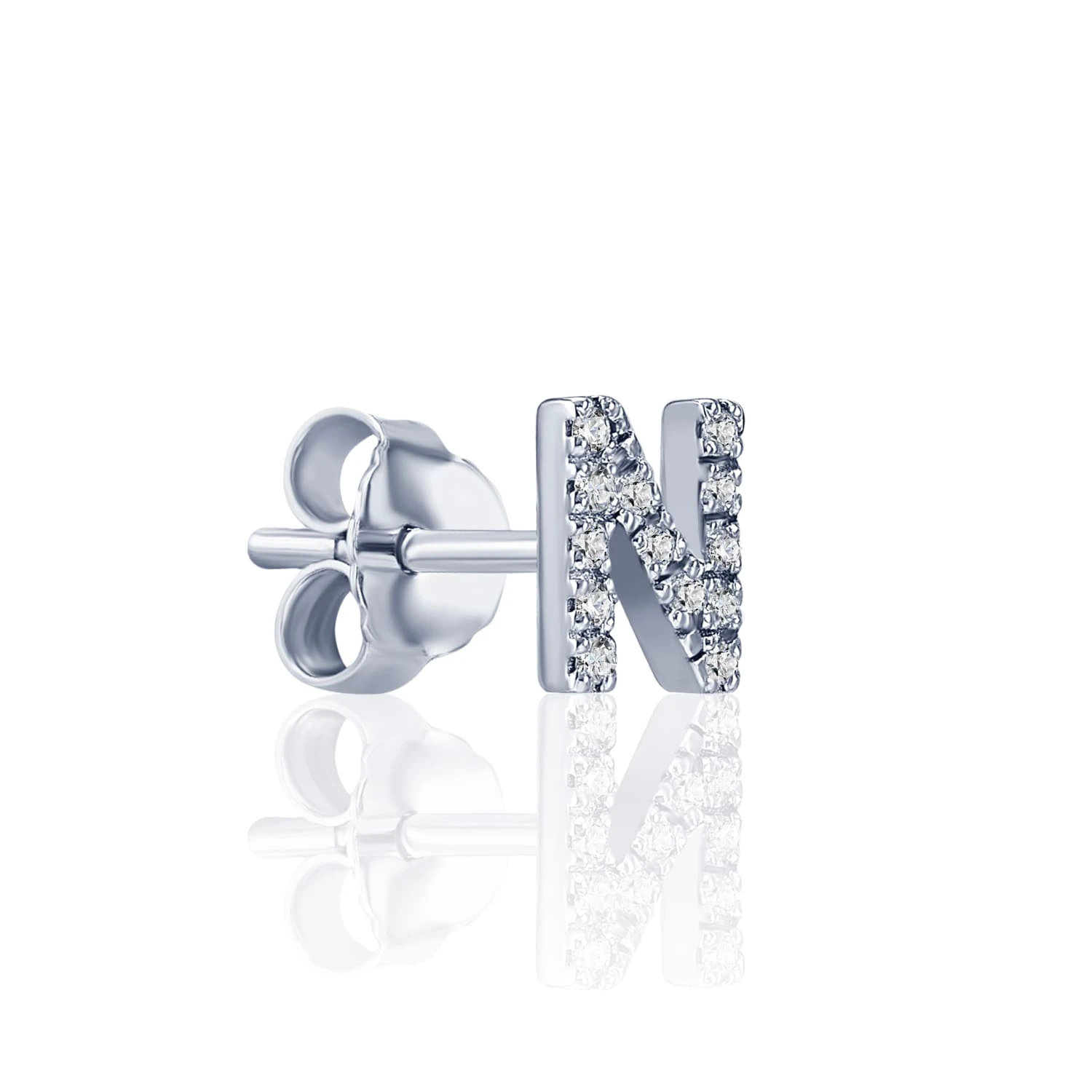 Моносерьга в виде буквы N MIESTILO