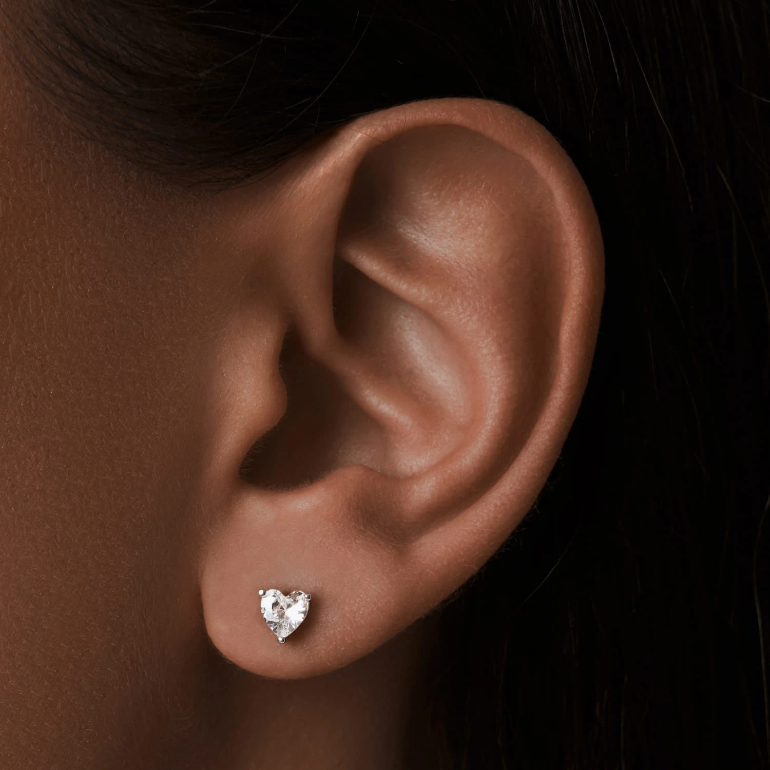 Серебряные серьги-гвоздики Sophia с фианитами 5 мм 