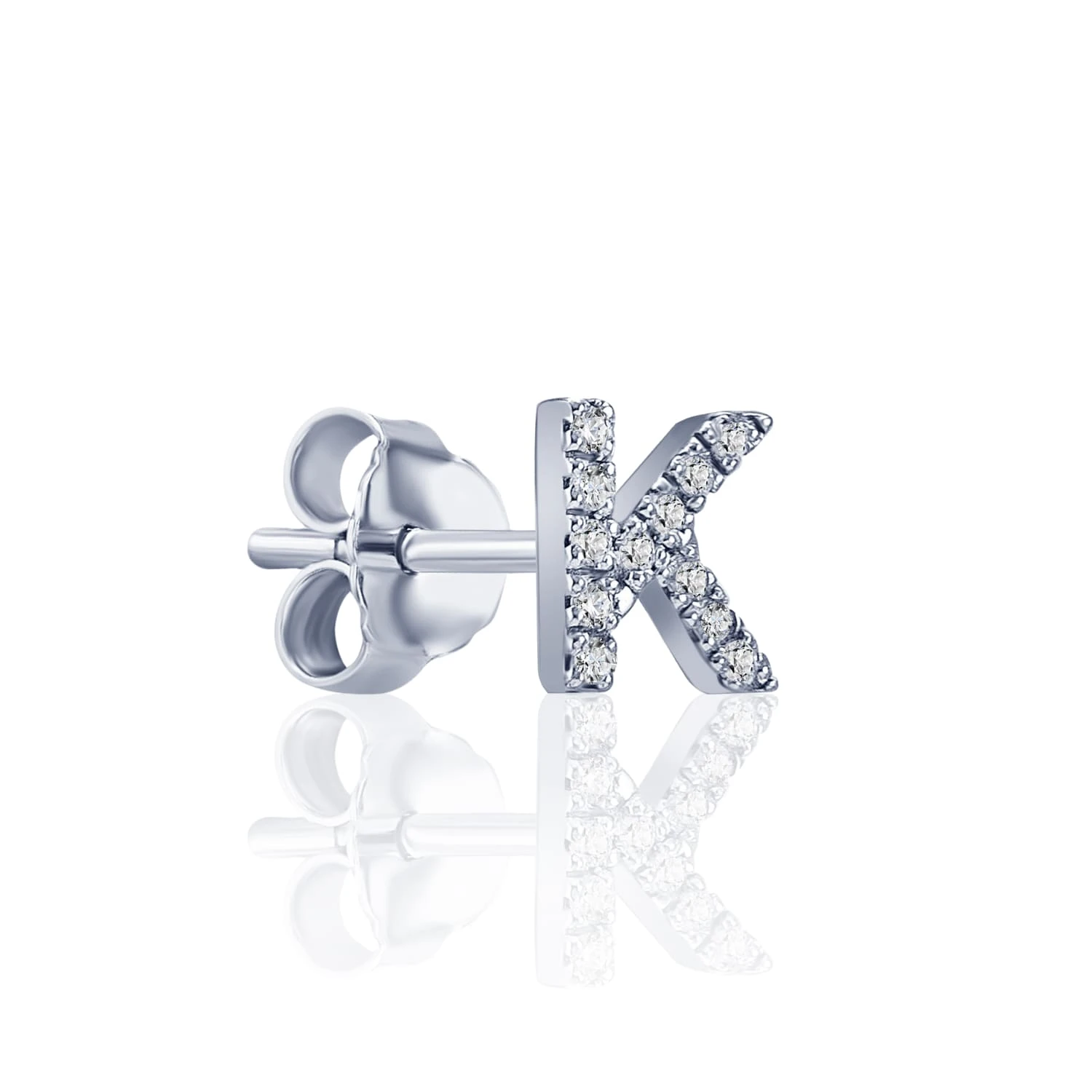 Моносерьга в виде буквы К MIESTILO