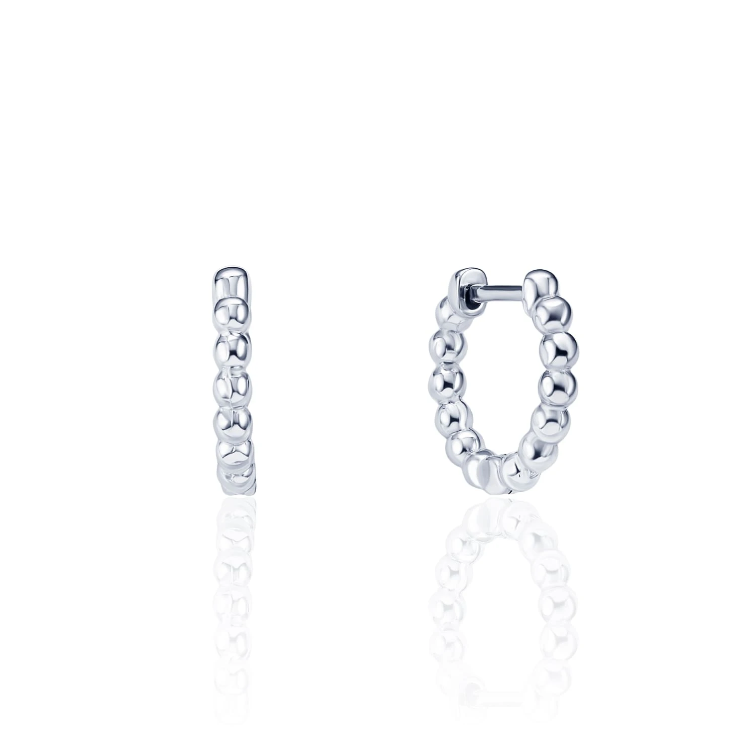 Серебряные серьги-конго в виде бусин MIESTILO 