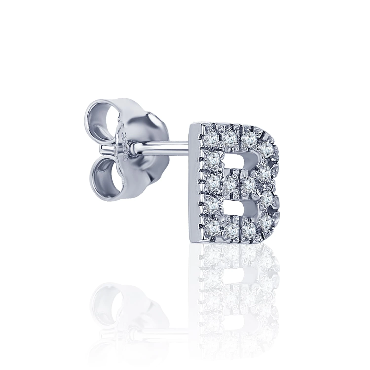 Моносерьга в виде буквы В MIESTILO