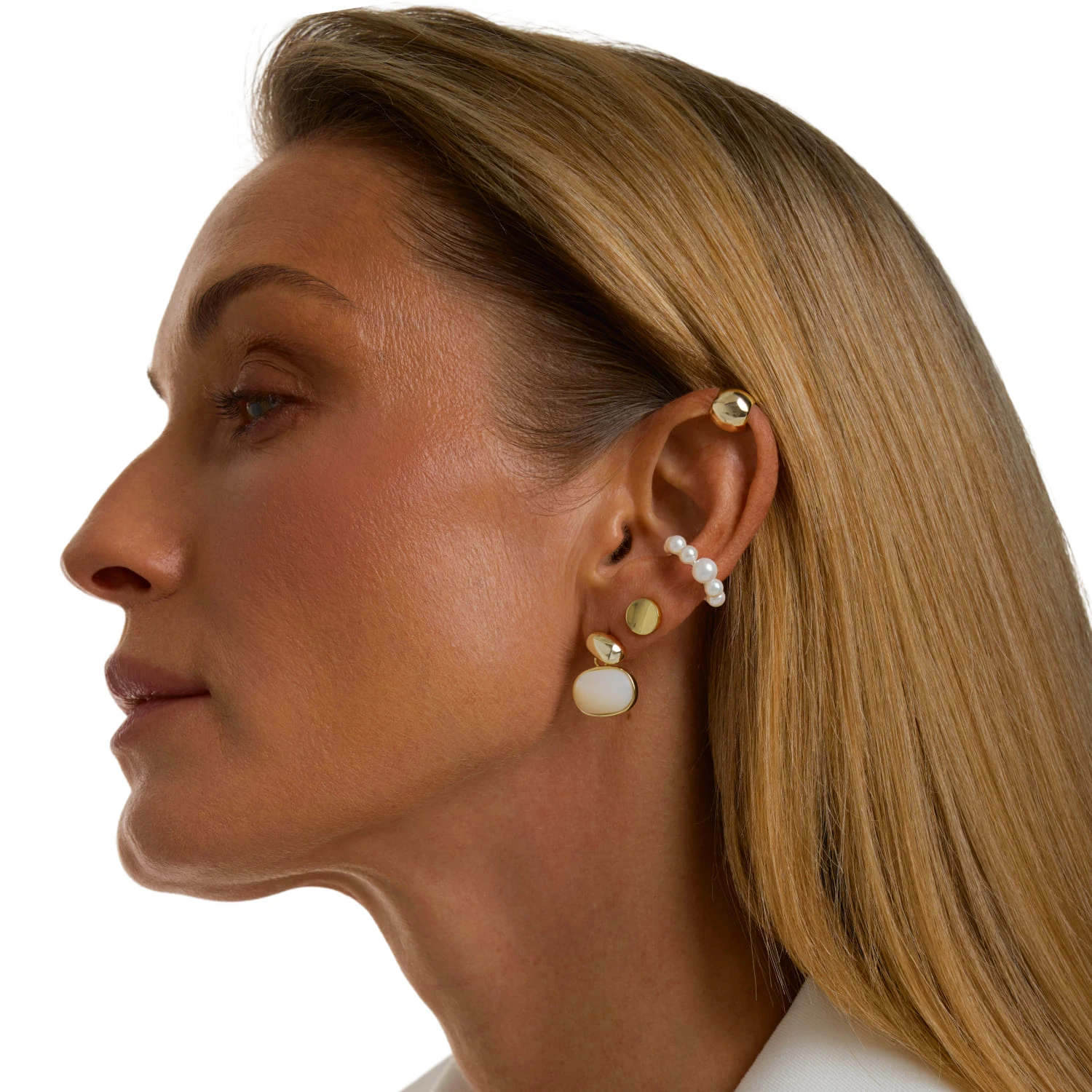 Серебряный кафф СИЦИЛИЯ с жемчугом