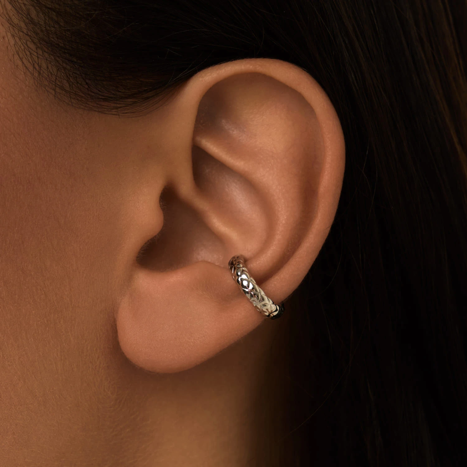 Фактурный кафф из серебра