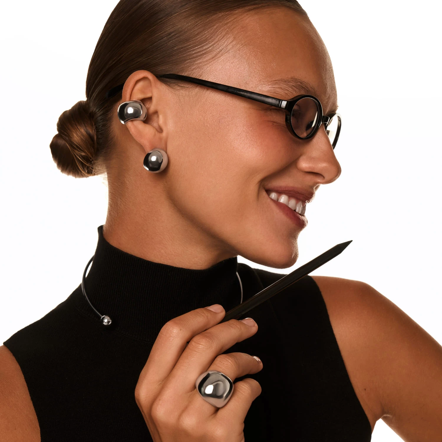 Серьги-шары PENELOPE из серебра