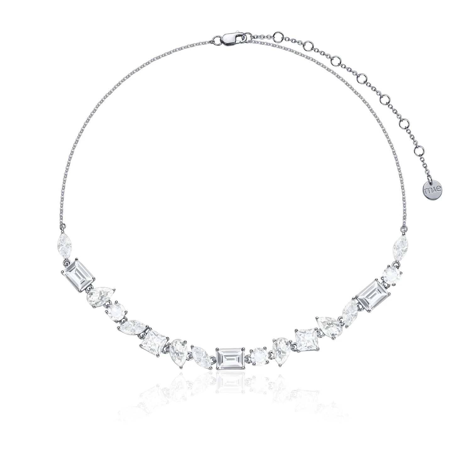 Серебряное колье-чокер A LA RUSSE с фианитами