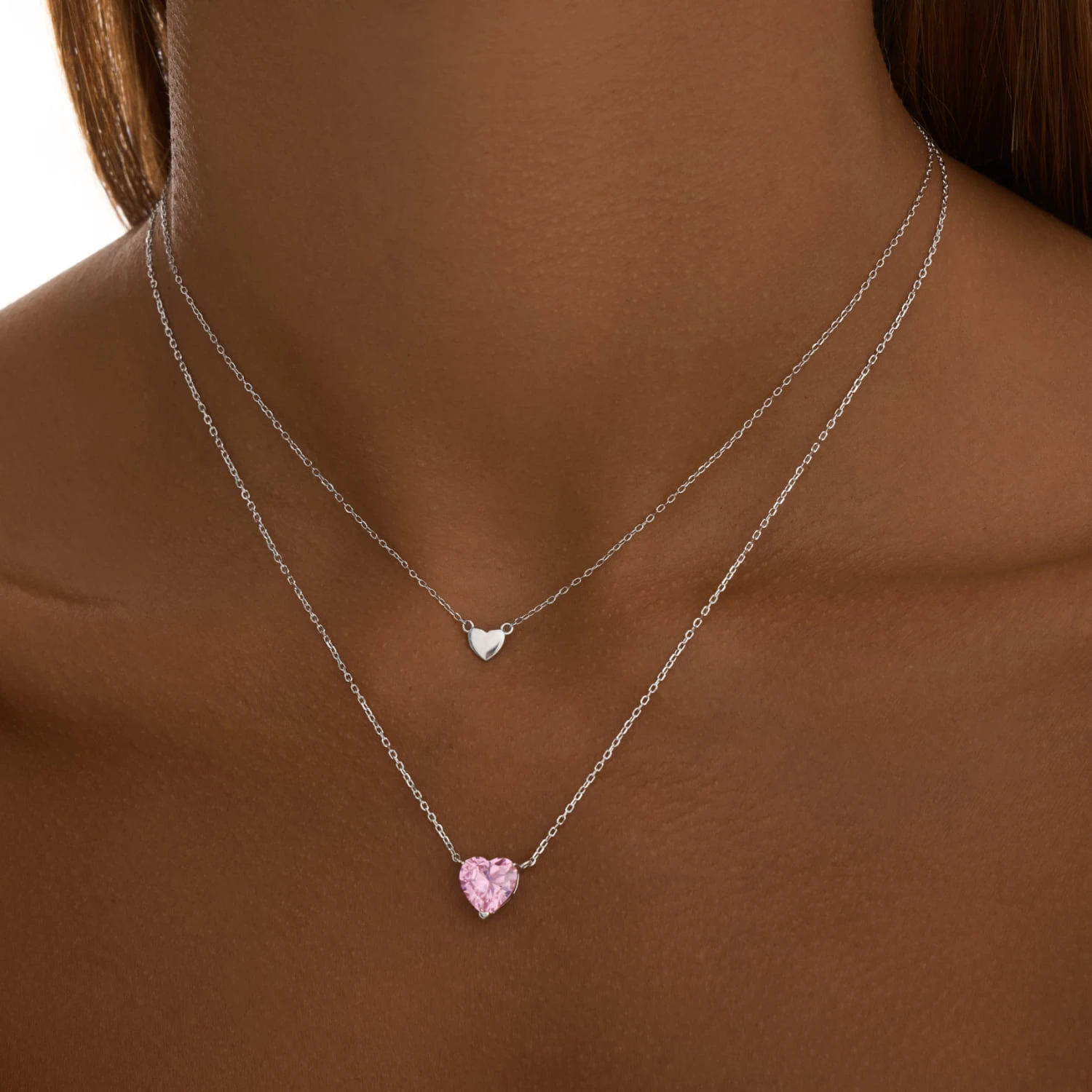 Серебряная подвеска сердце MIESTILO