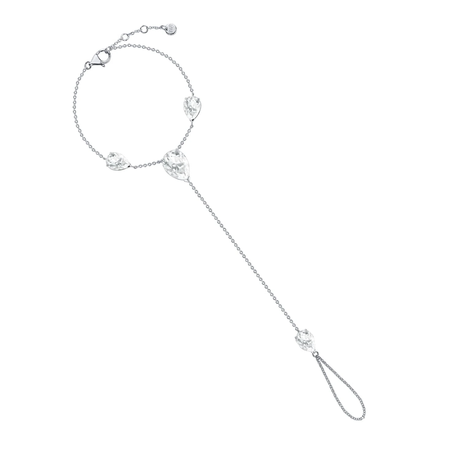 Слейв-браслет из серебра PRECIOUS