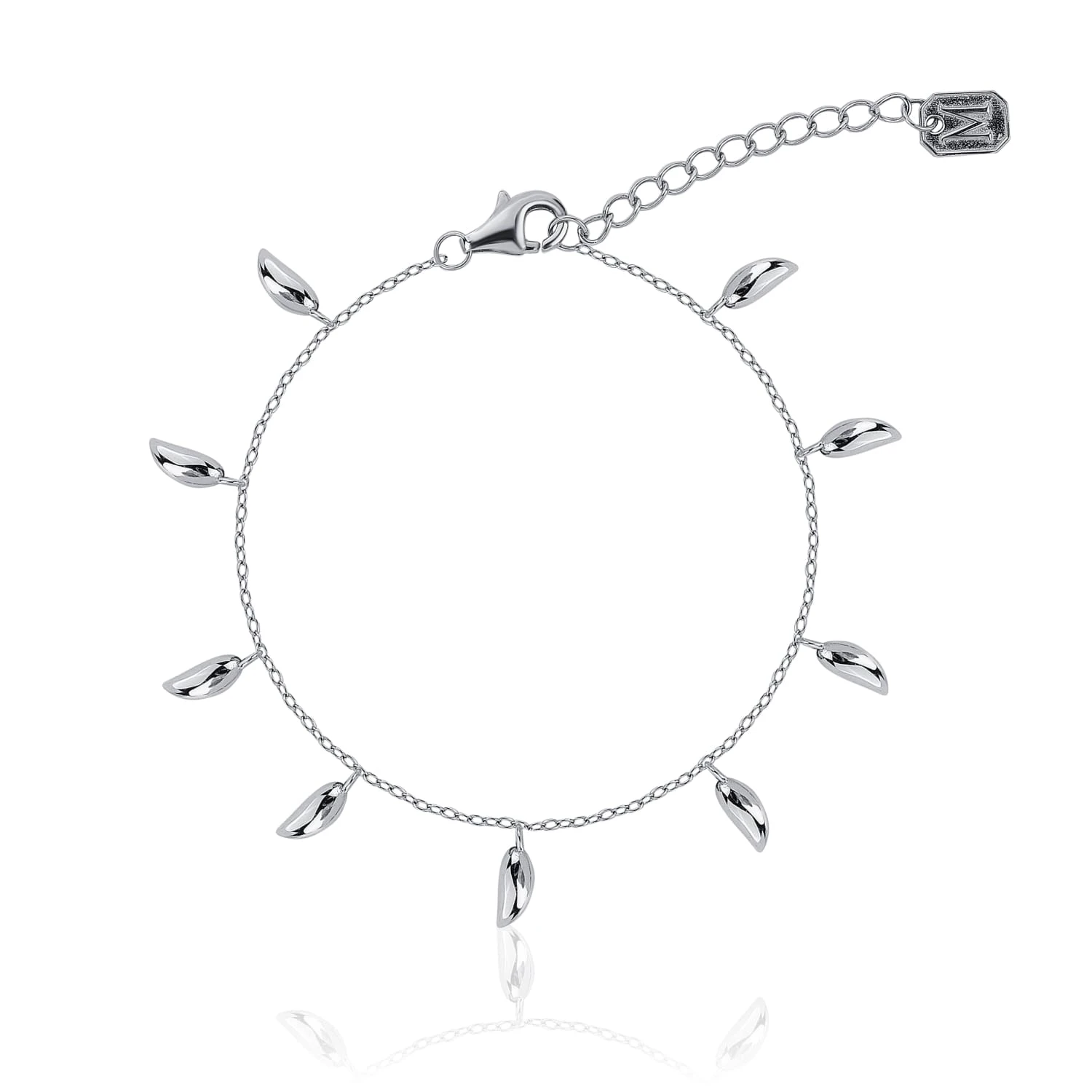 Серебряный браслет с подвесками MIESTILO