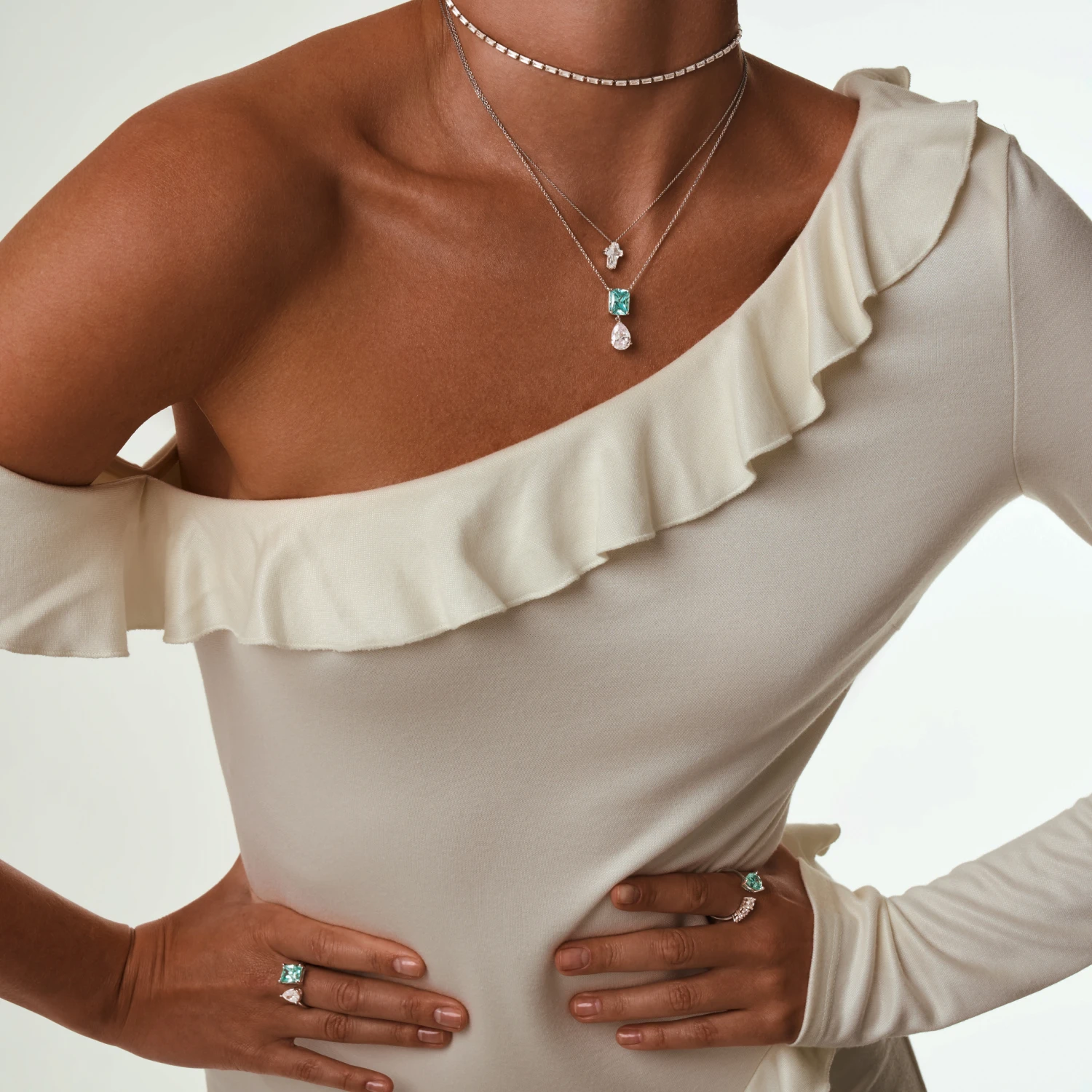 Серебряное разомкнутое кольцо FREEDOM