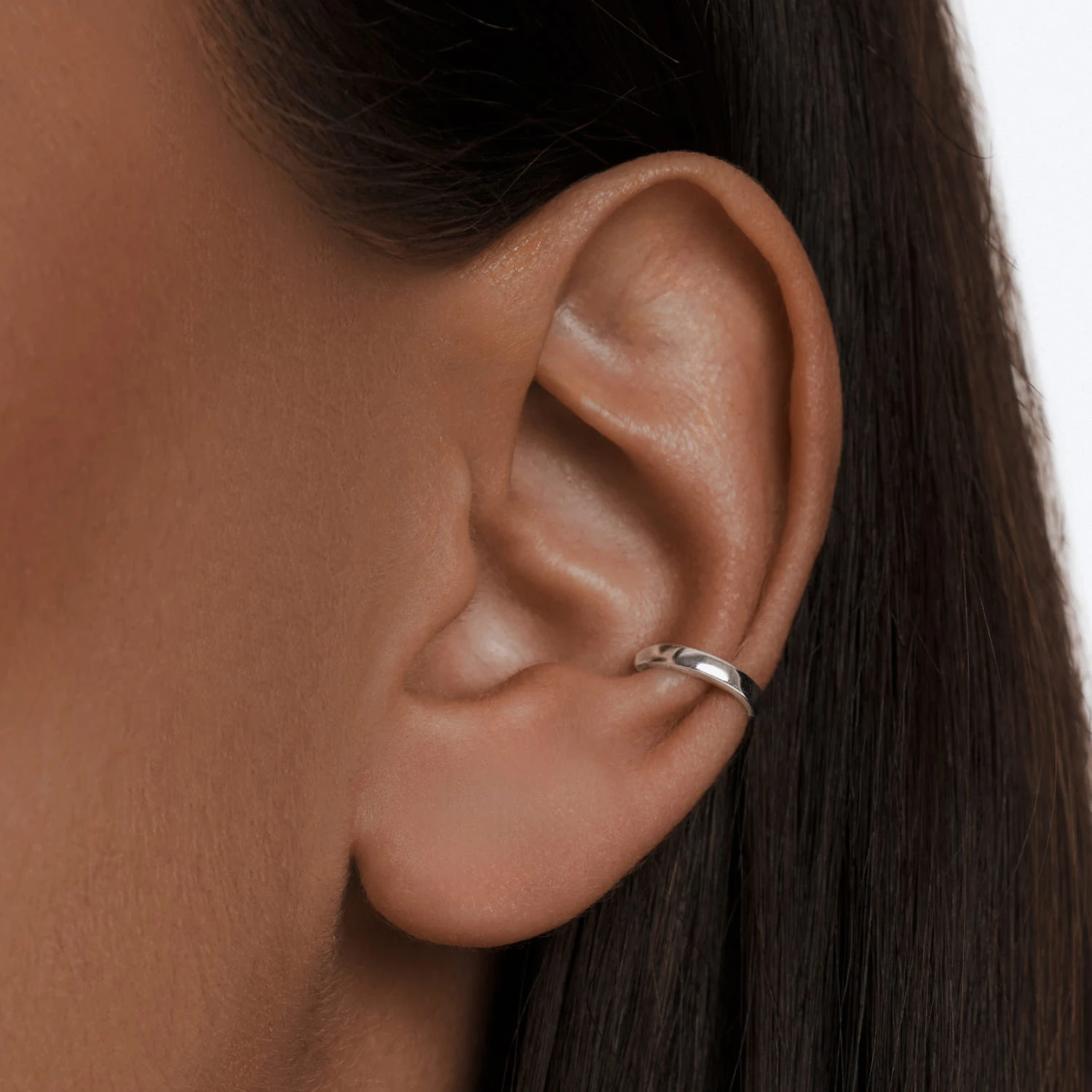 Серебряный кафф без вставок