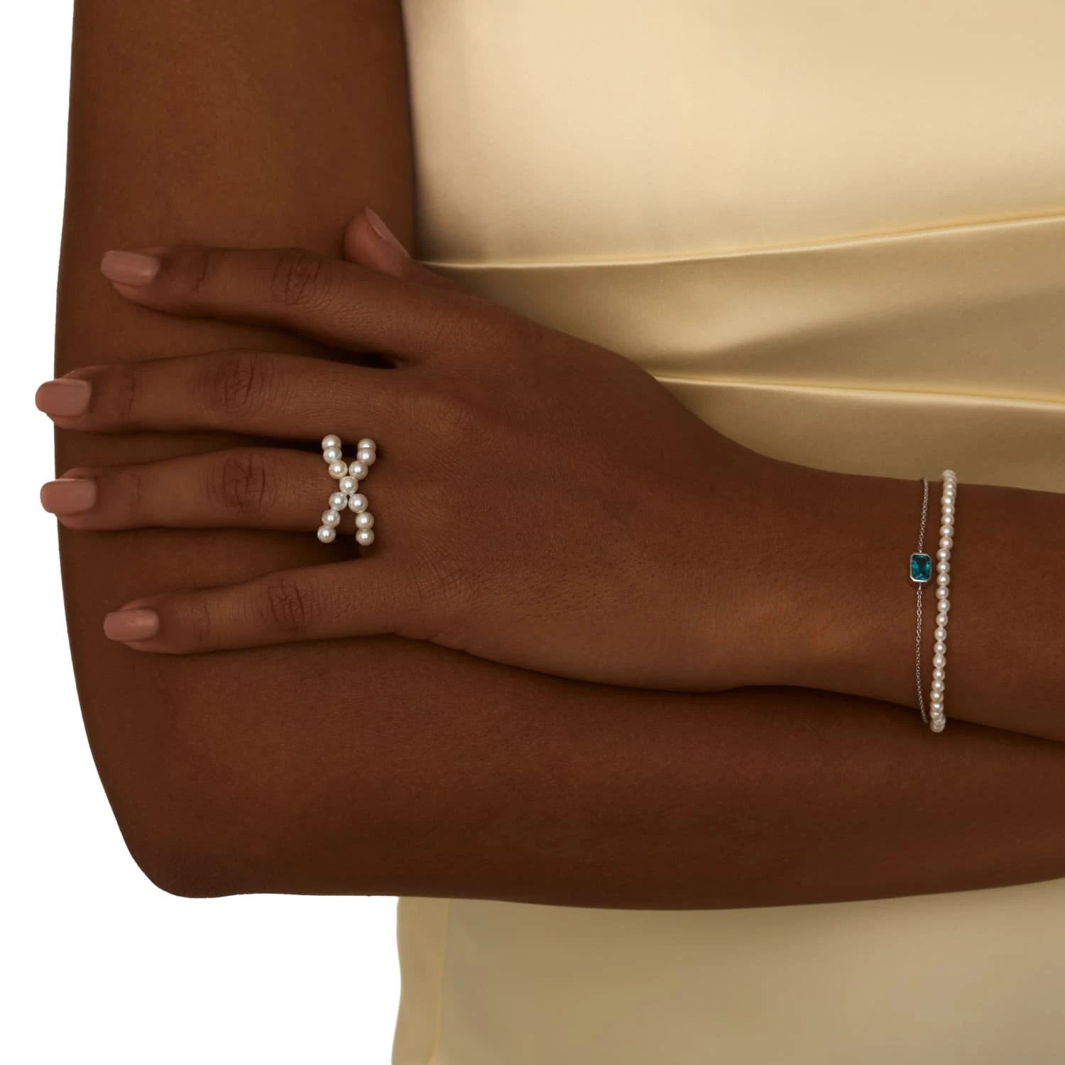 Браслет GALATEA из серебра с жемчугом