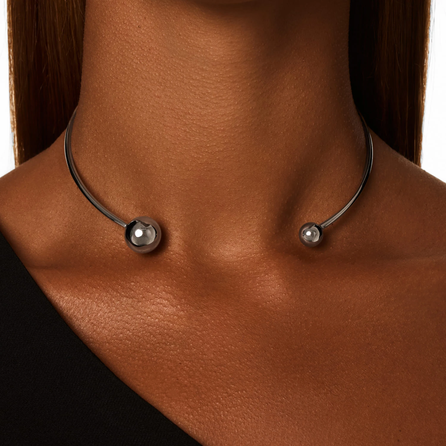 Жесткое колье PENELOPE из серебра