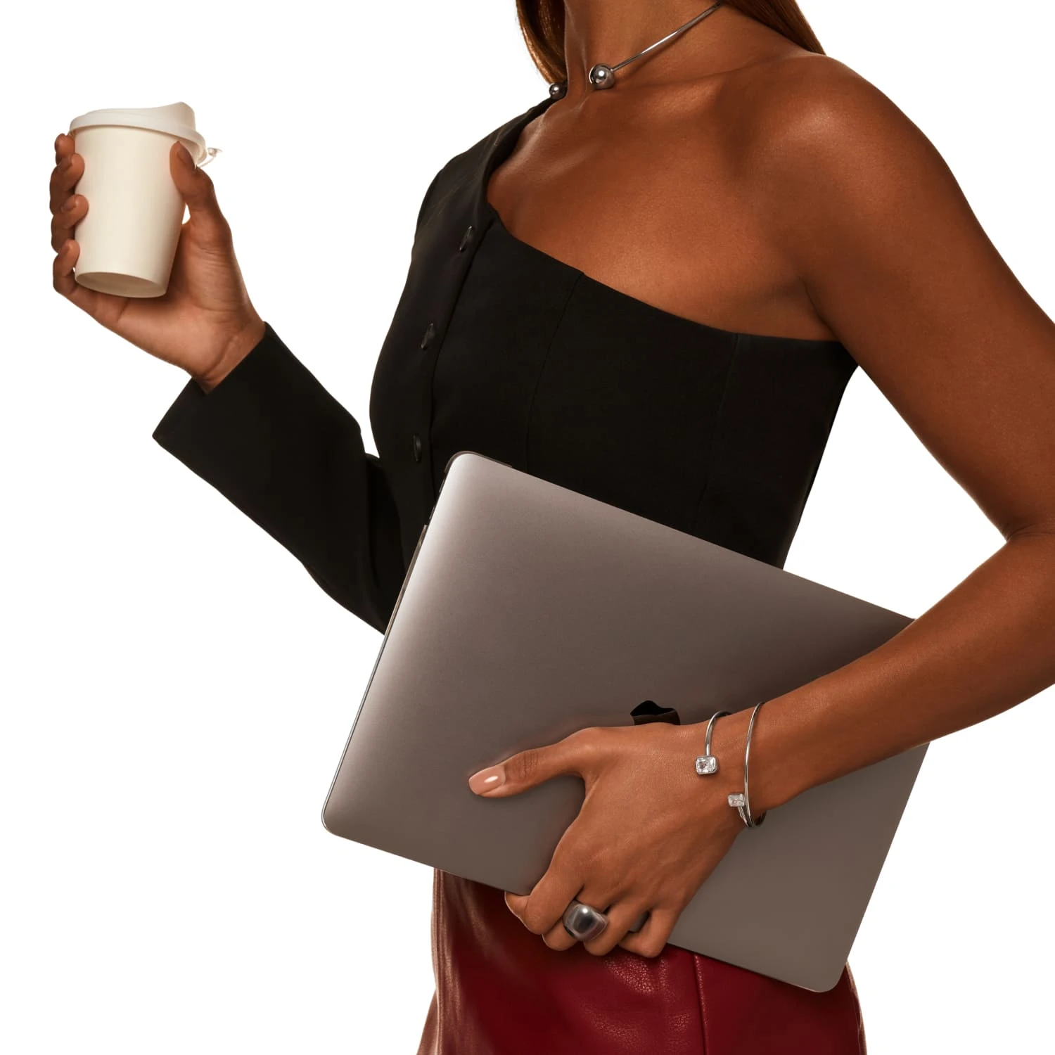 Жесткое колье PENELOPE из серебра