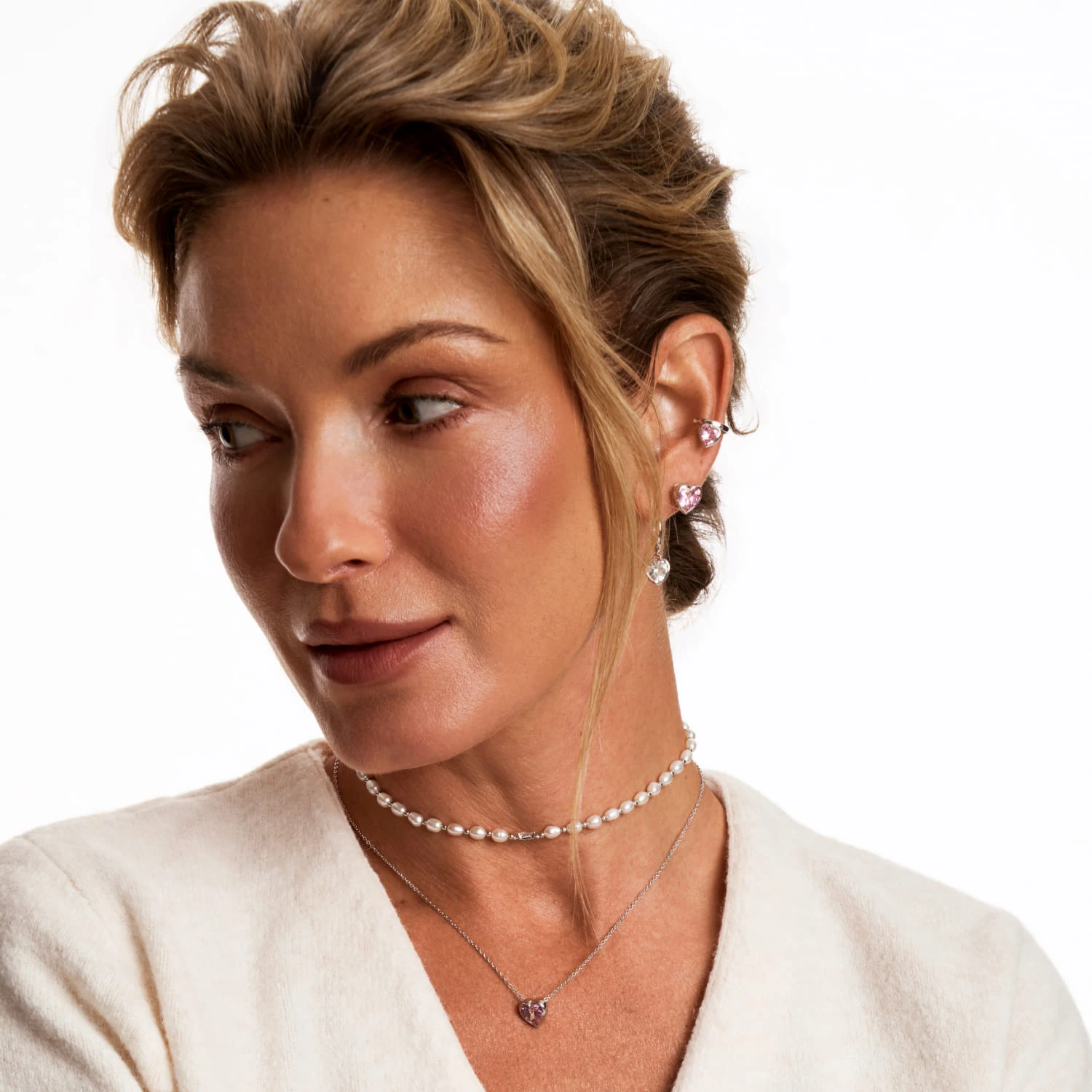 Серебряный кафф SWEETHEART с сердцем