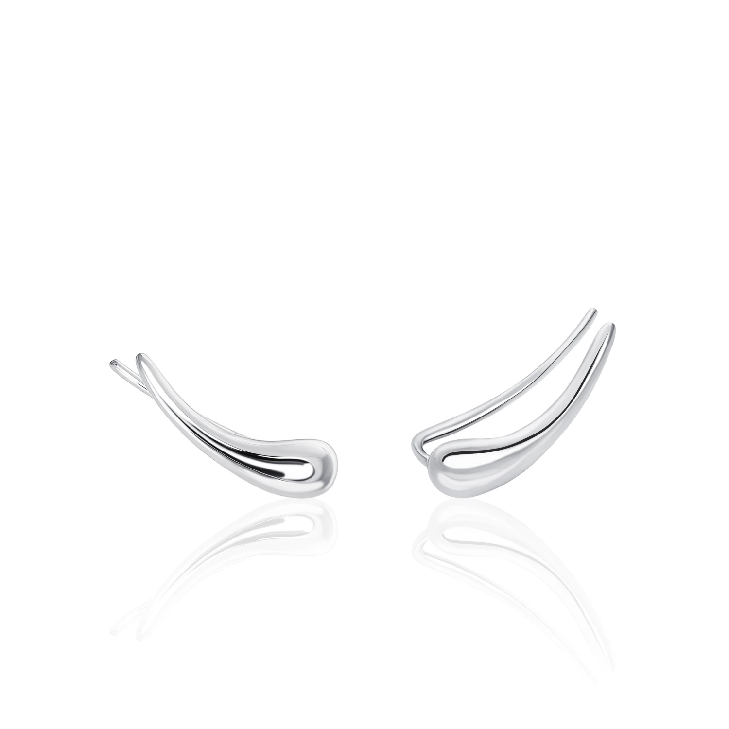 Серебряные серьги-клаймберы