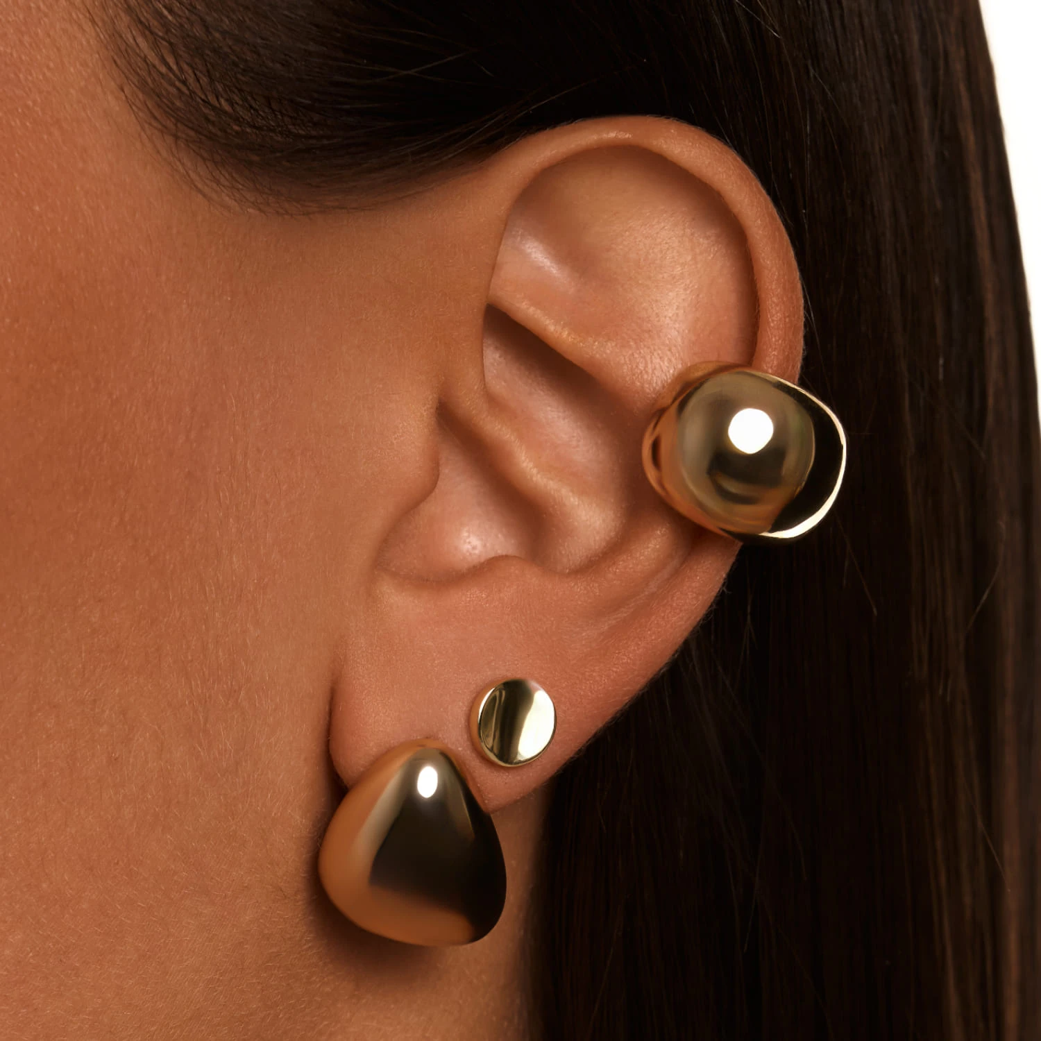 Серьги PENELOPE из серебра в покрытии желтое золото