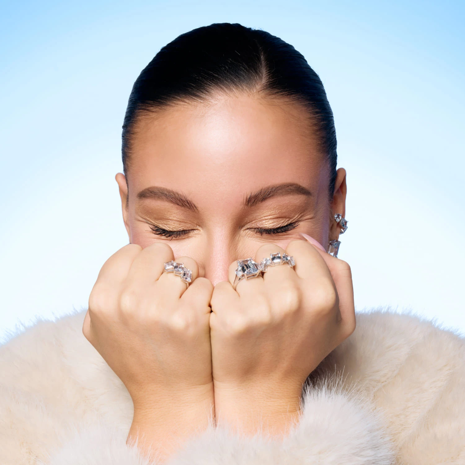 Серебряное кольцо A LA RUSSE с фианитами