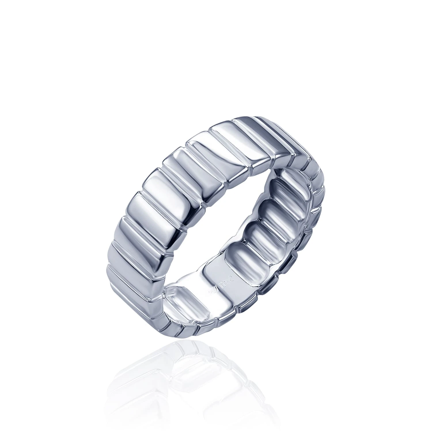 Кольцо серебро 925 ювелирное широкое