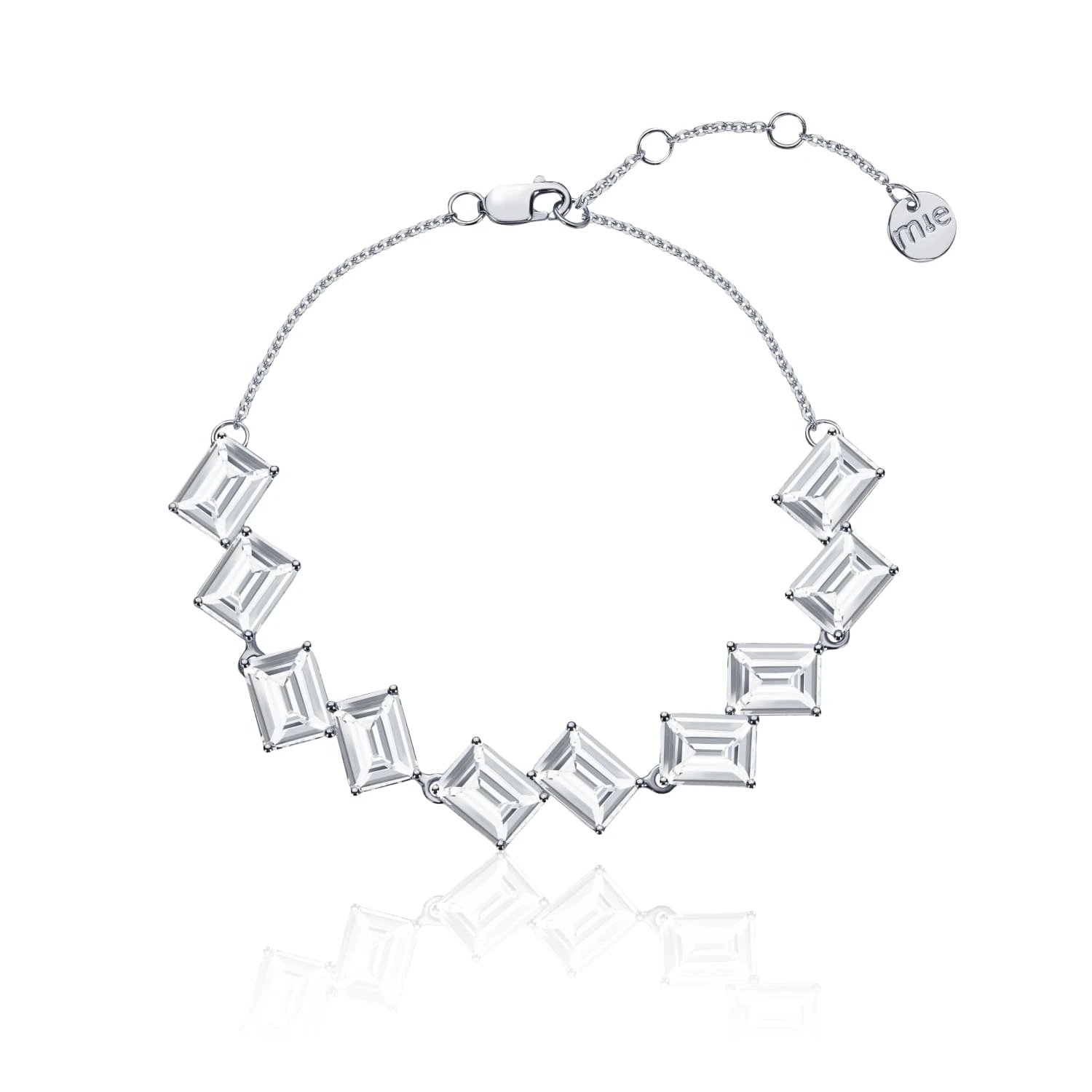 Серебряный браслет ГРАЦИЯ с фианитами