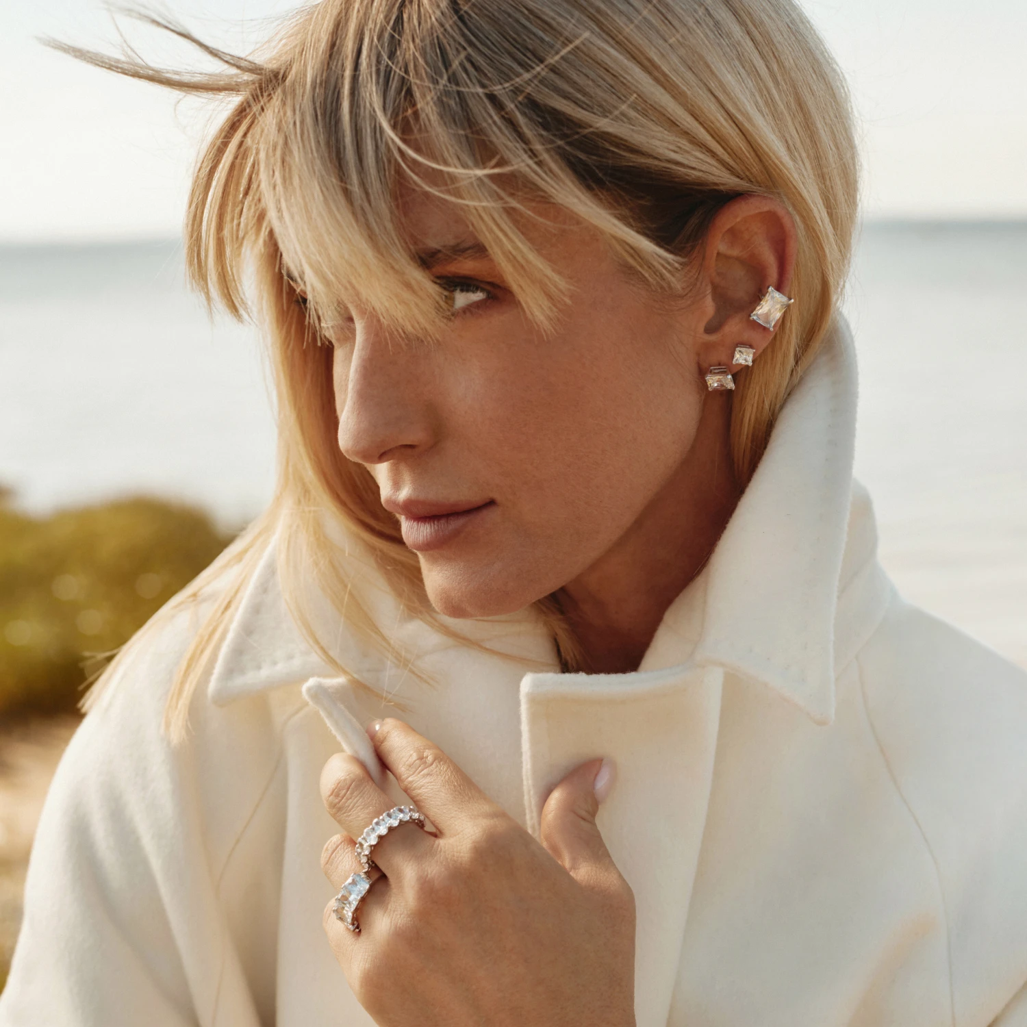 Серебряное кольцо Audrey с фианитами