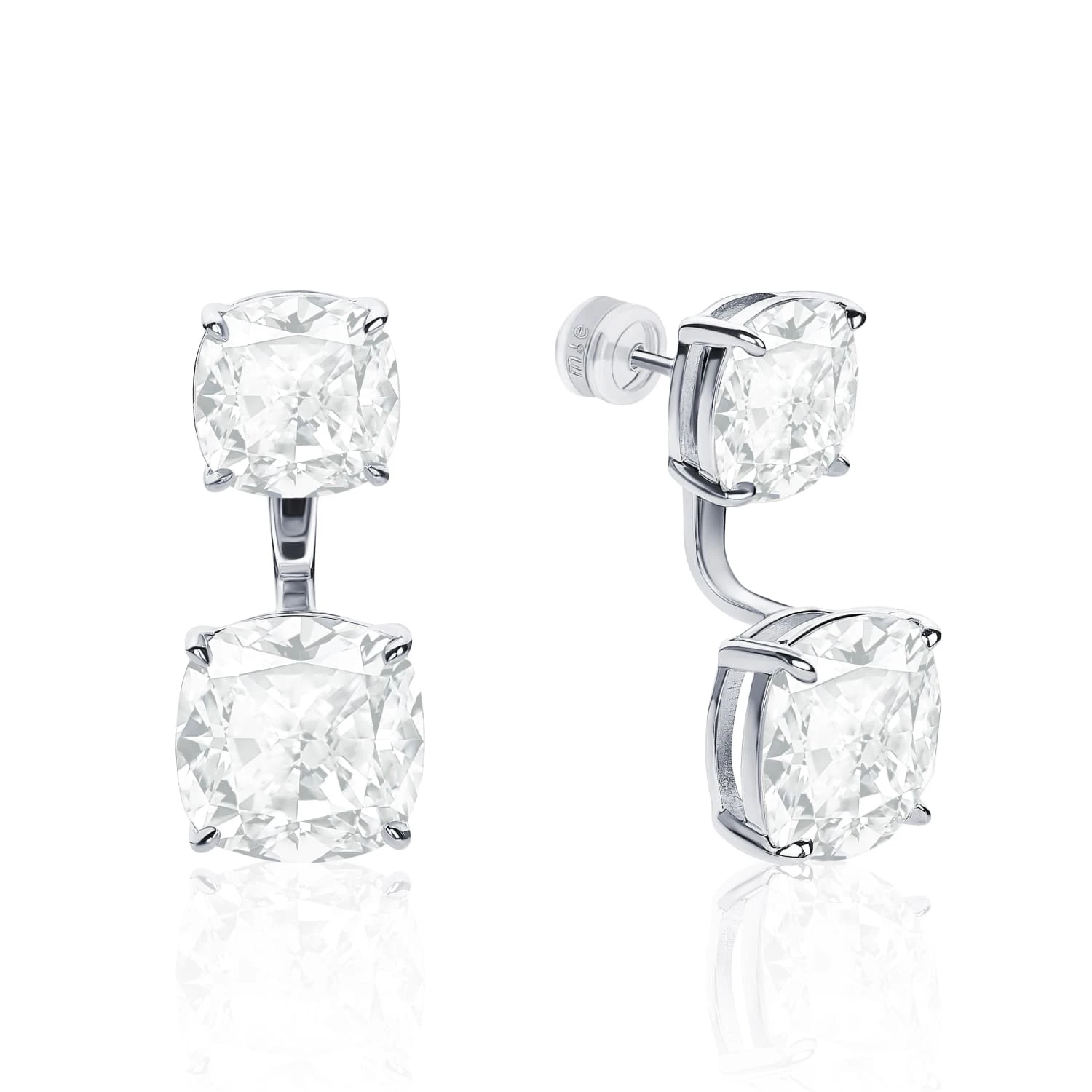 Серебряные серьги-трансформеры PRECIOUS