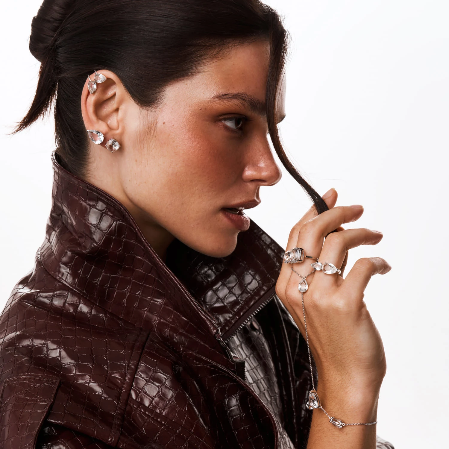 Серебряное кольцо MAYA P с горным хрусталем