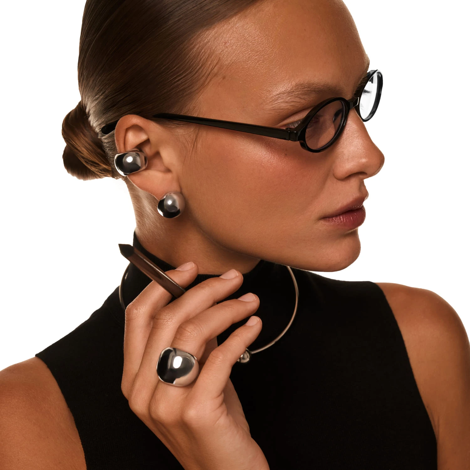 Серьги-шары PENELOPE из серебра