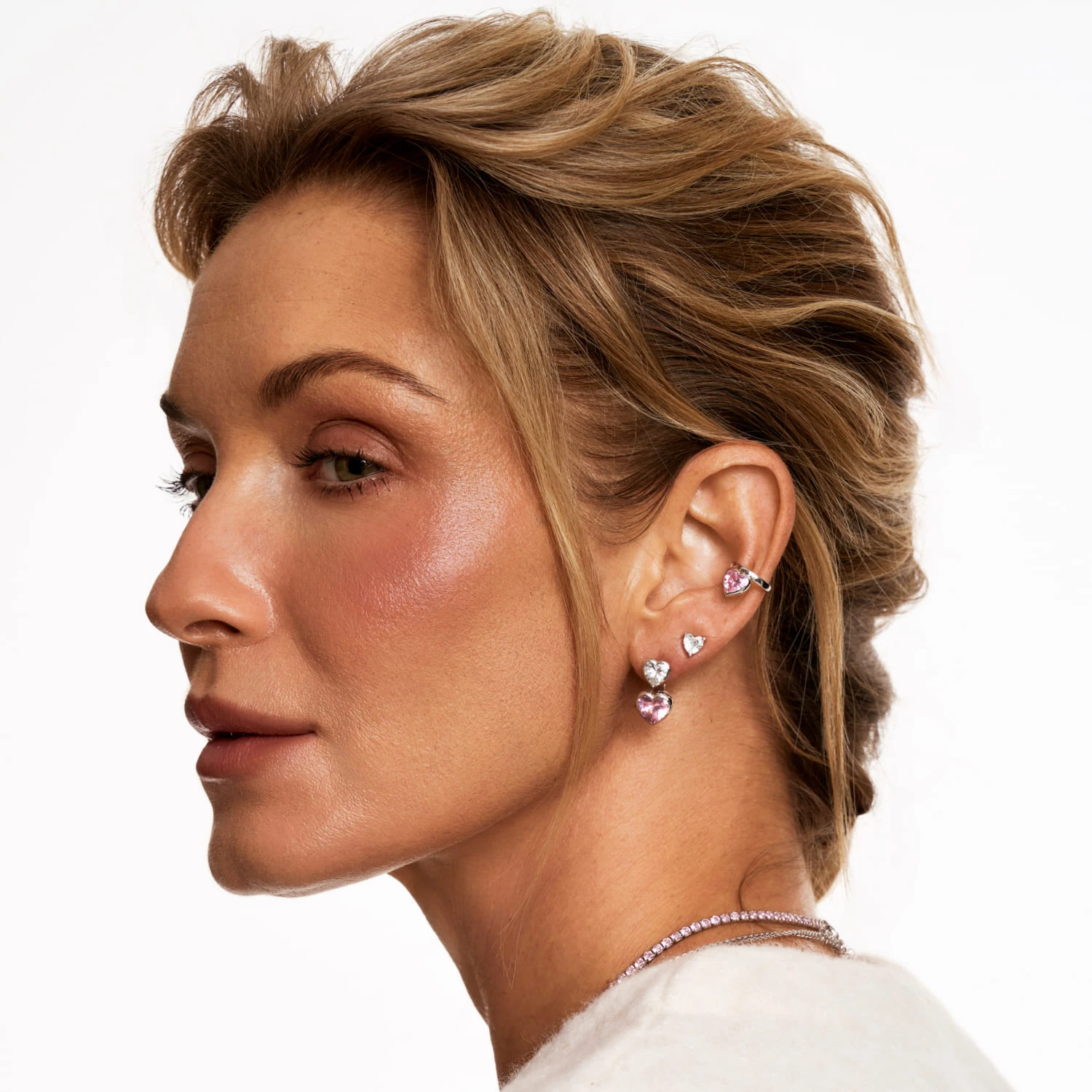 Серебряные серьги-гвоздики Sophia с фианитами 5 мм 