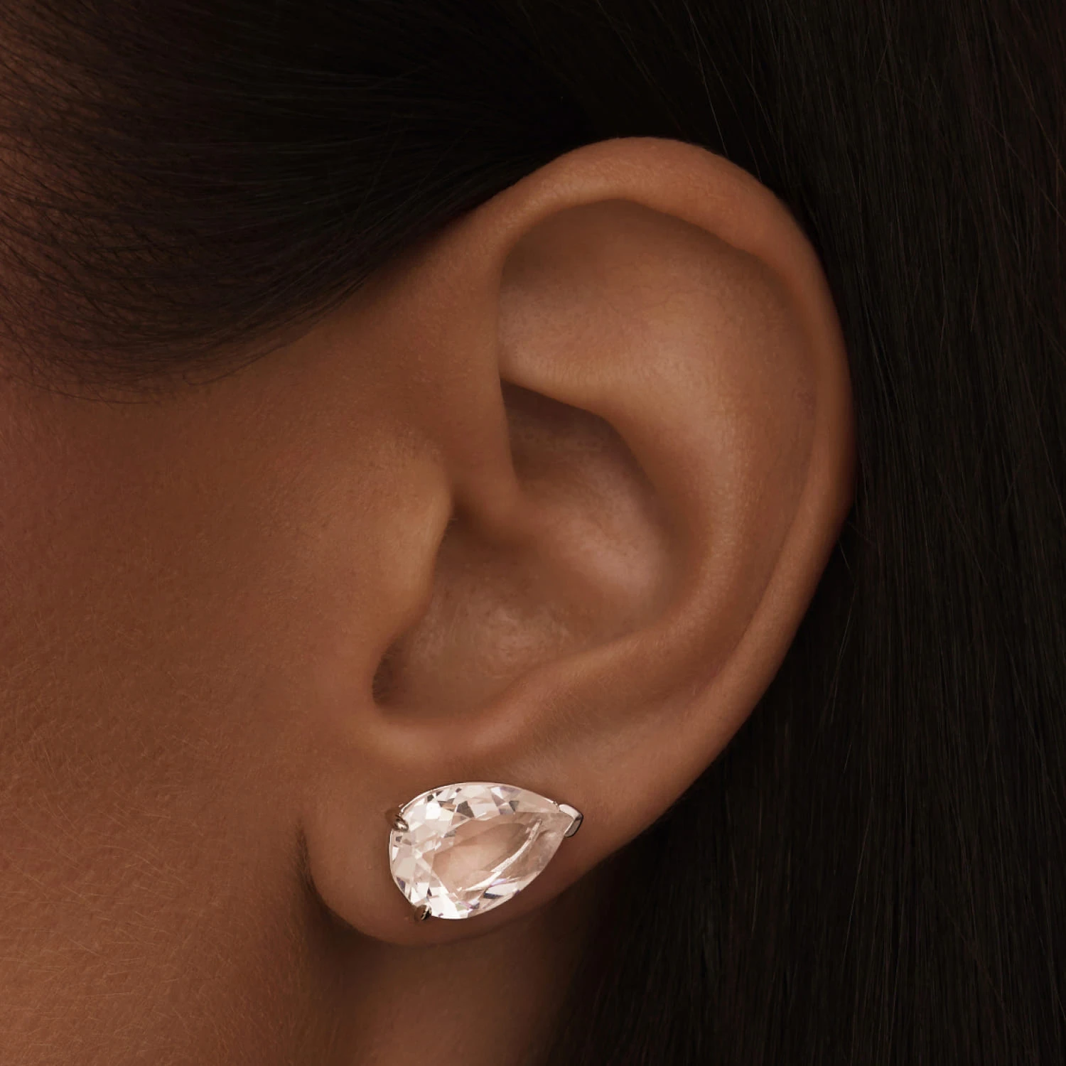 Серебряные серьги-клаймберы PRECIOUS 