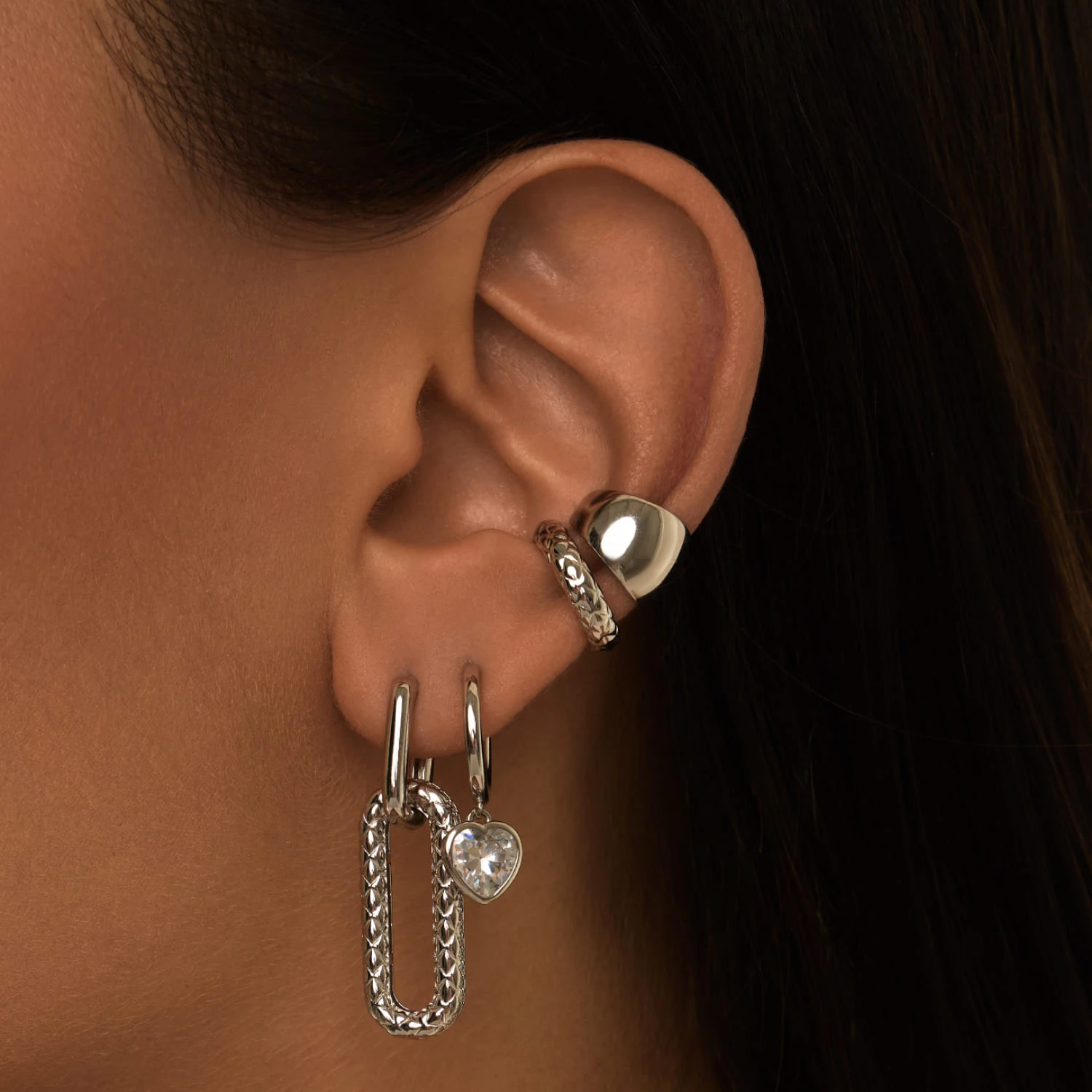 Фактурный кафф из серебра