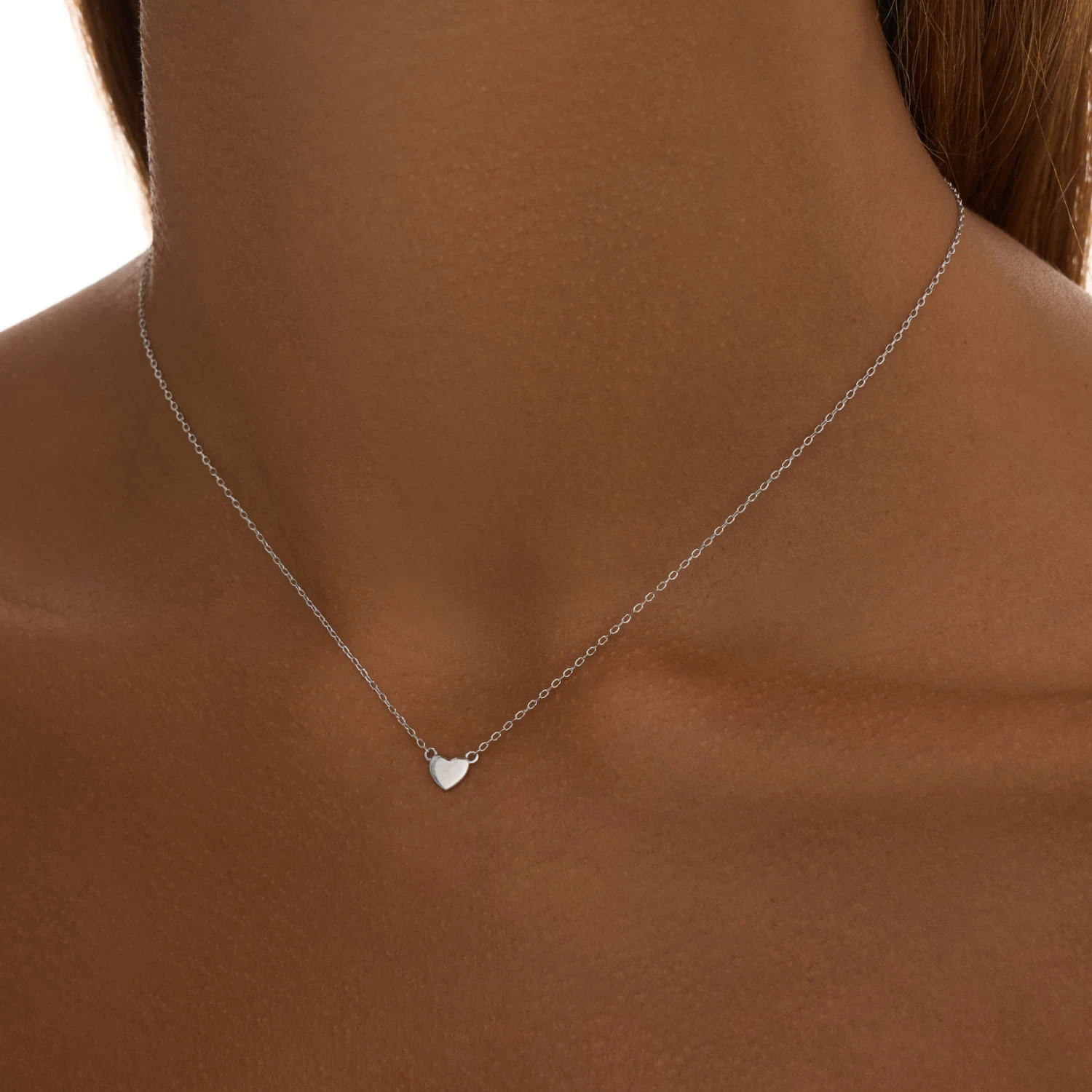 Серебряная подвеска сердце MIESTILO