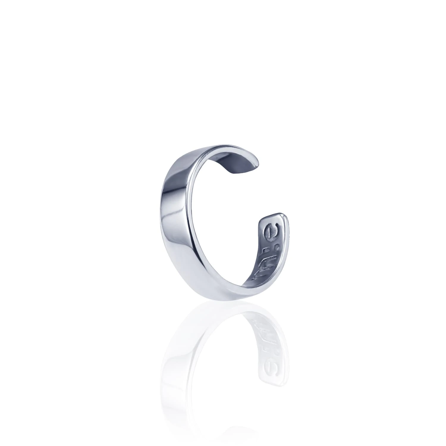 Серебряный кафф без вставок