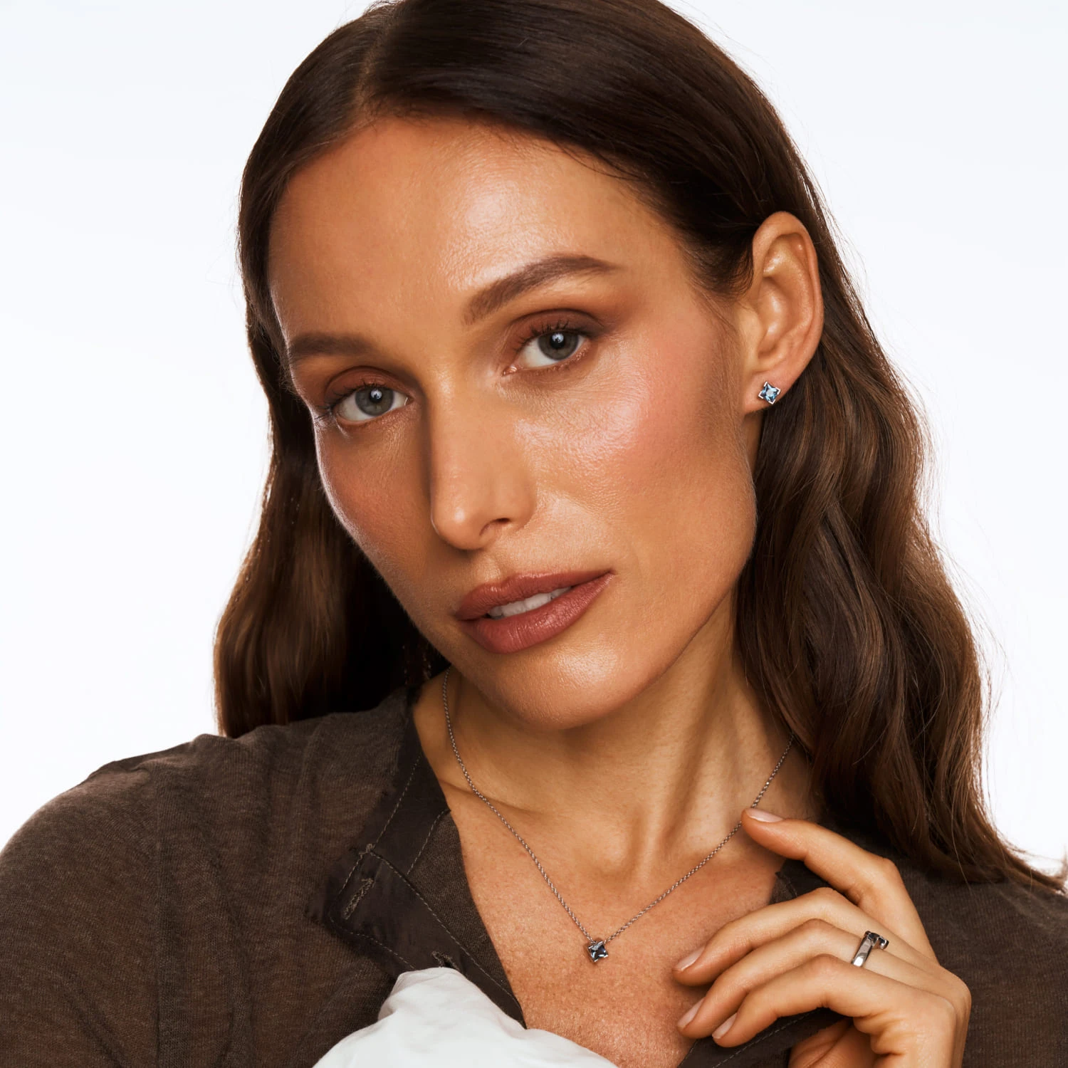 Серебряное кольцо PURITY с London топазом