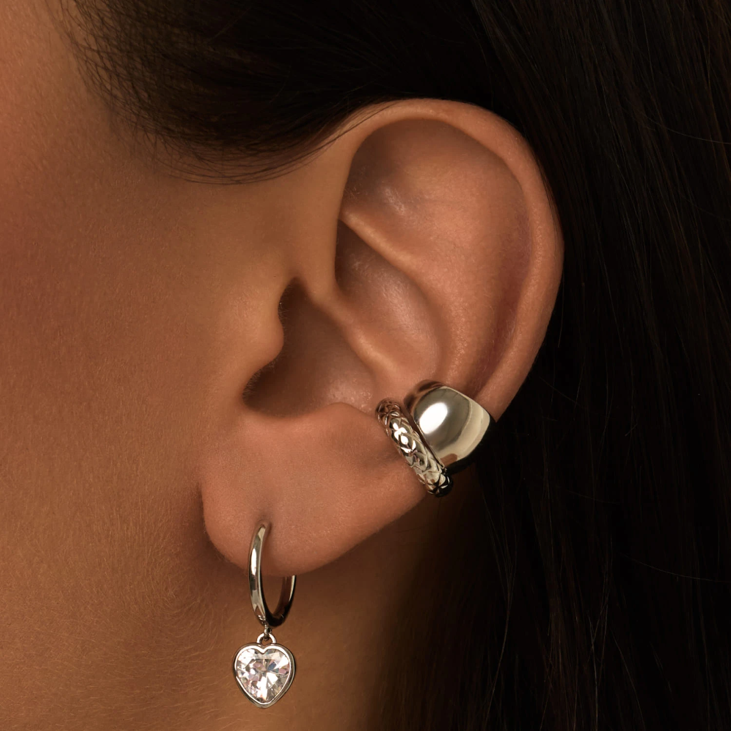 Фактурный кафф из серебра