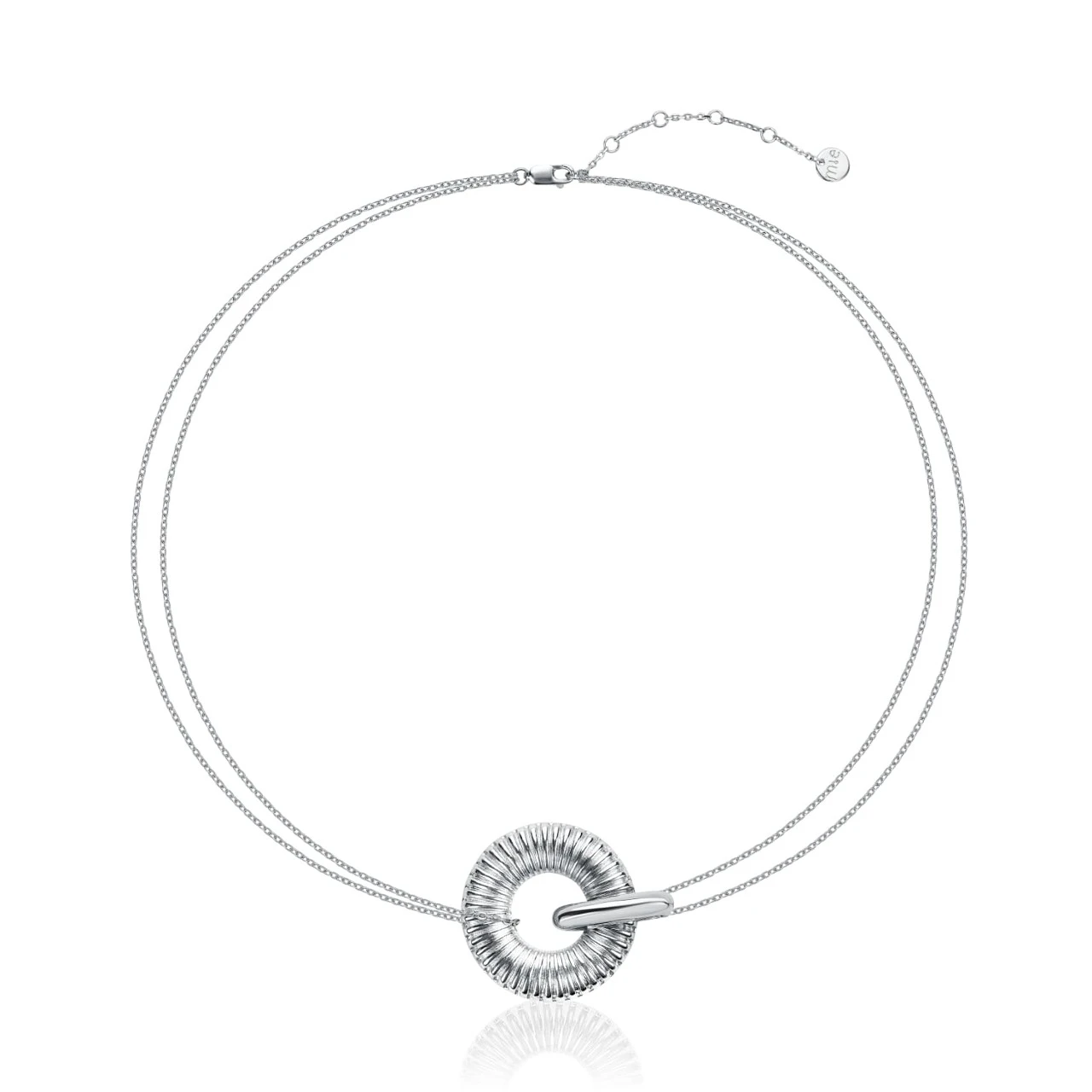 Серебряное колье из серебра вечность