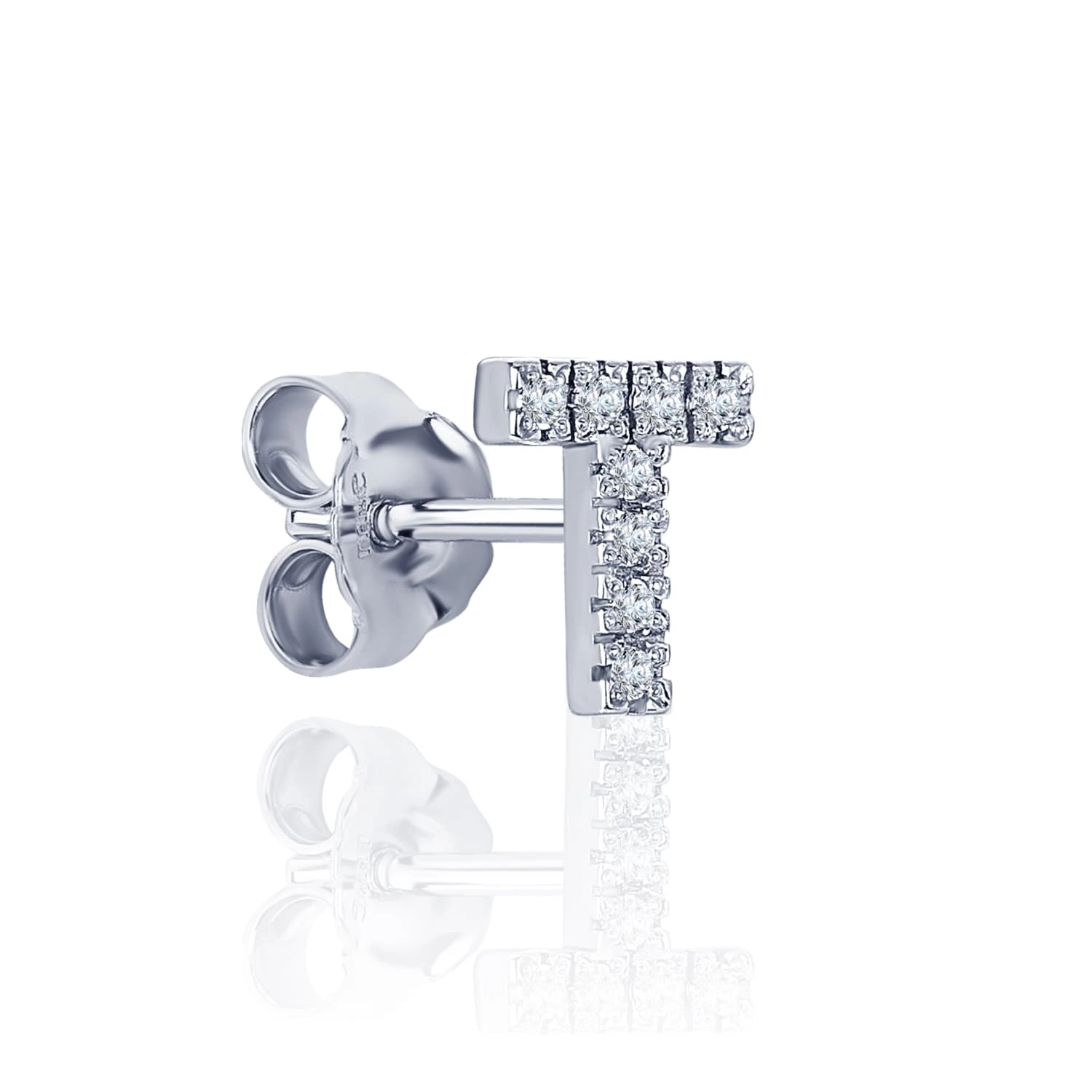 Моносерьга в виде буквы T MIESTILO