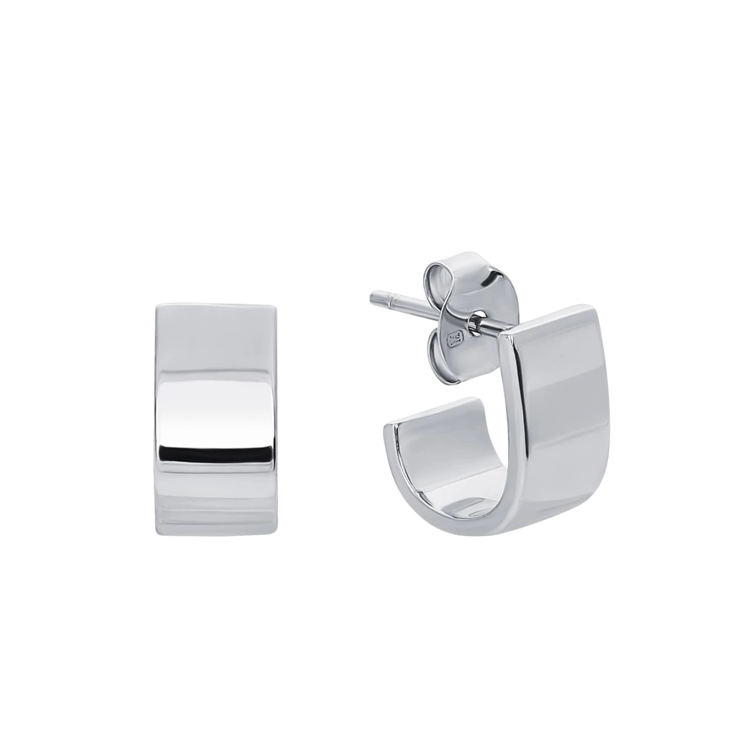 Серебряные U-образные пусеты MIESTILO 