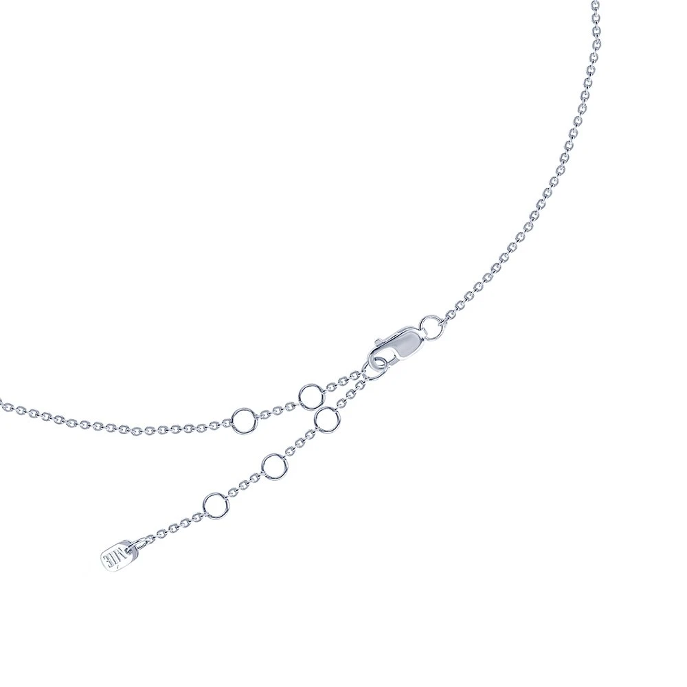 Серебряное колье со звёздами и фианитами Isida