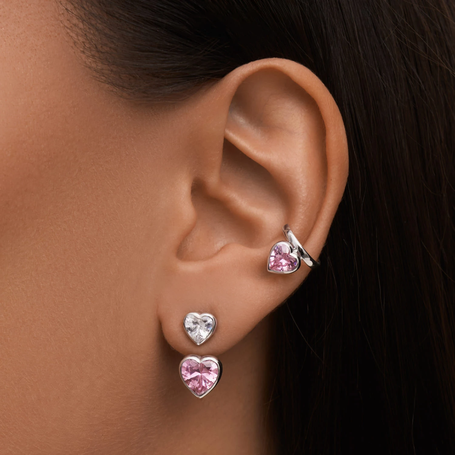 Серебряный кафф SWEETHEART с сердцем