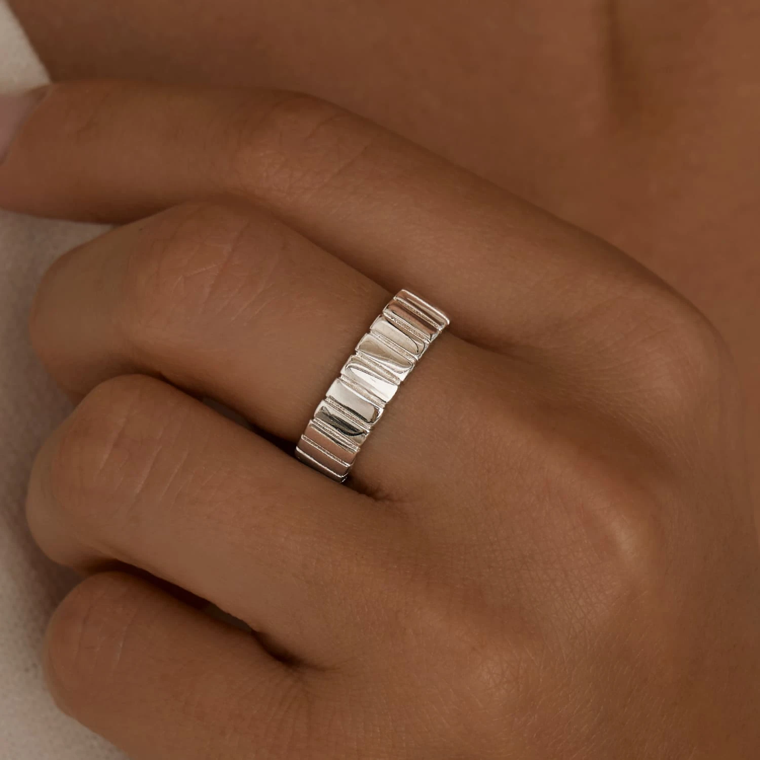 Кольцо серебро 925 ювелирное широкое