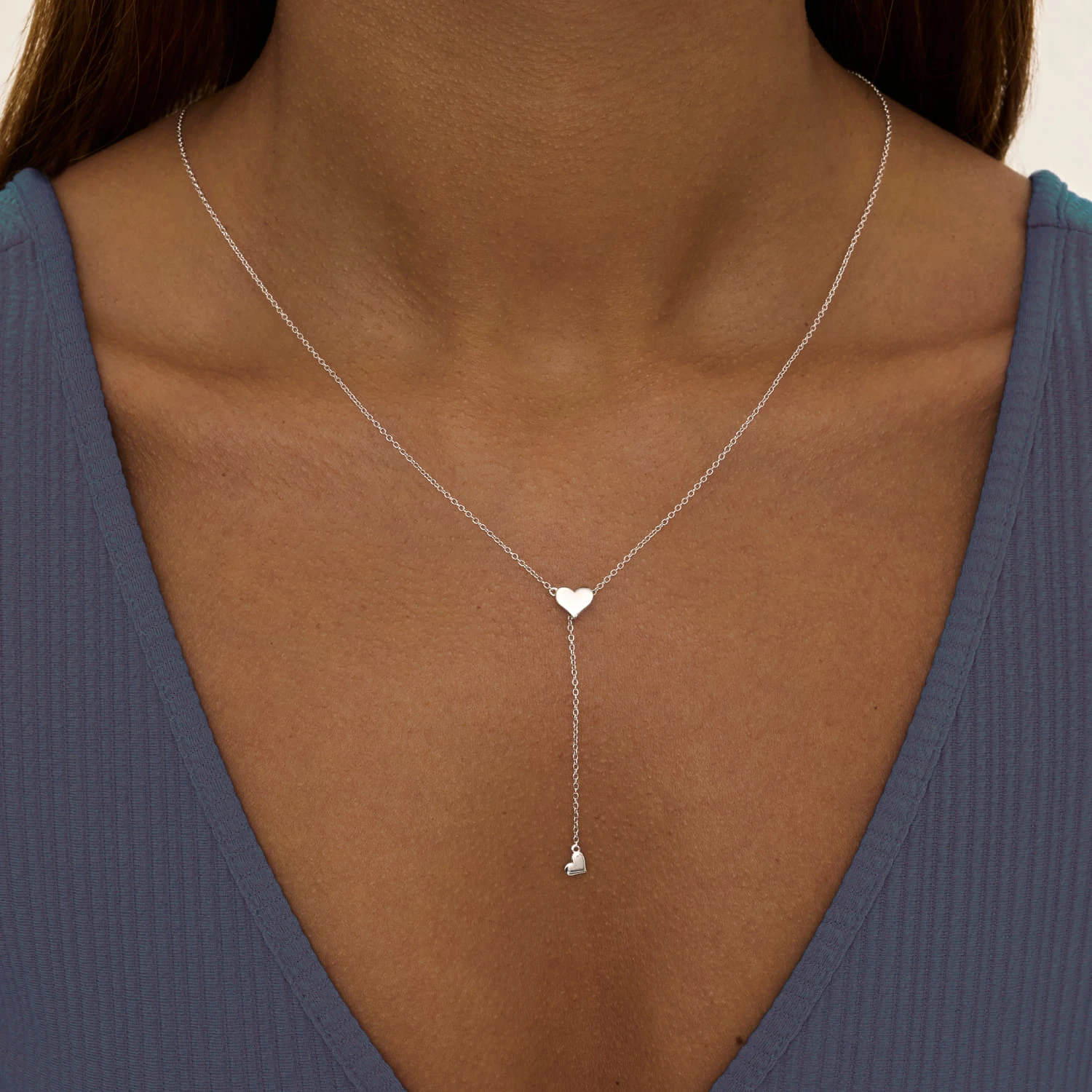 Колье-галстук из серебра MIESTILO 