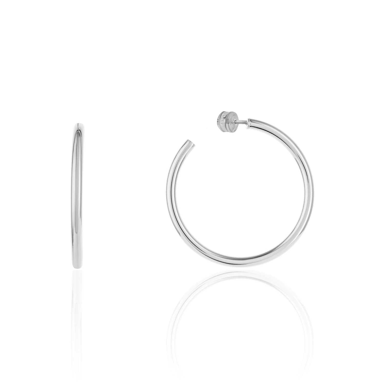 Серьги-кольца из серебра