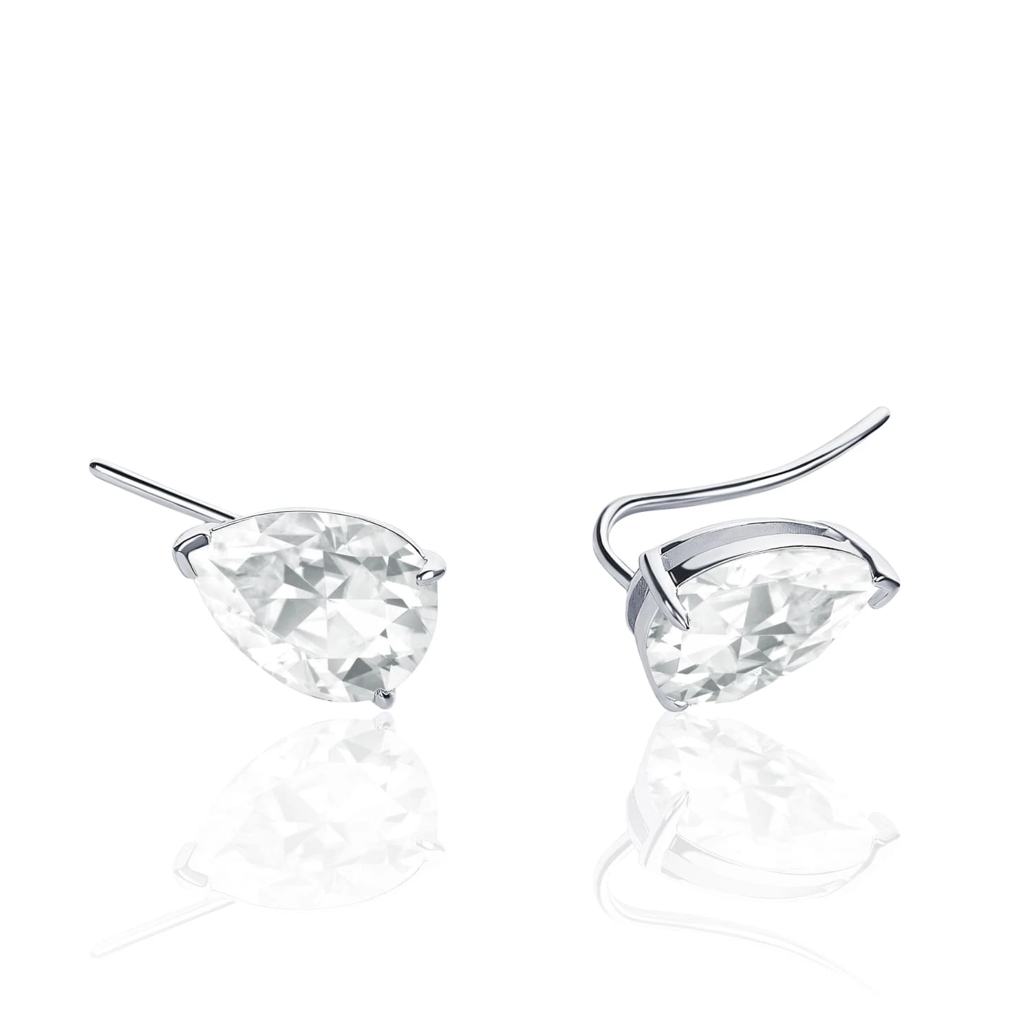 Серебряные серьги-клаймберы PRECIOUS 