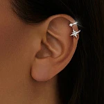 Серебряный кафф в виде звезды MIESTILO