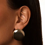 Крупные серьги PENELOPE из серебра в покрытии желтое золото